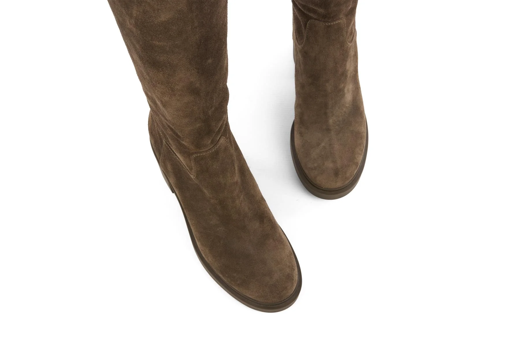 GIANVITO ROSSI GREEN SUEDE KNEE HIGH BOOTS EU 39 UK 6 US 9 - Image 4