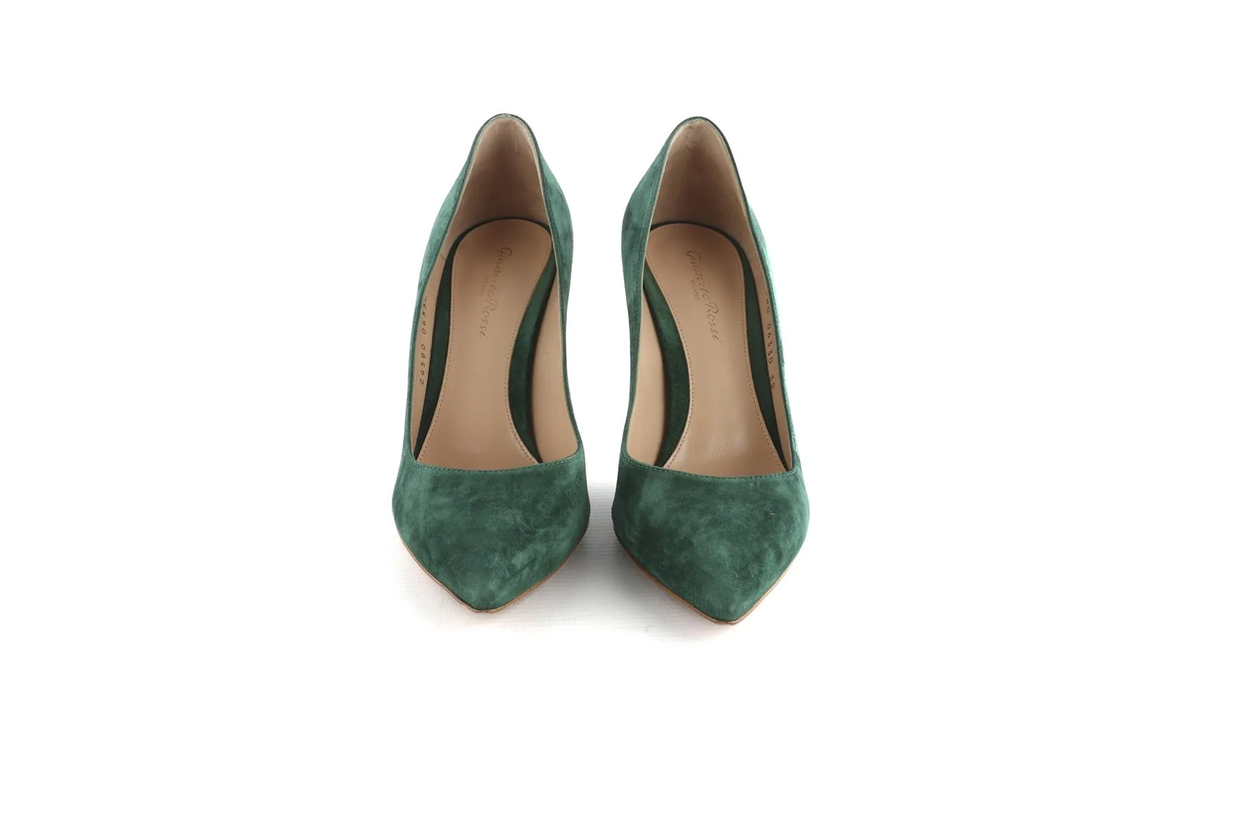 GIANVITO ROSSI GREEN SUEDE PUMPS EU 38 UK 5 US 8 - Image 3