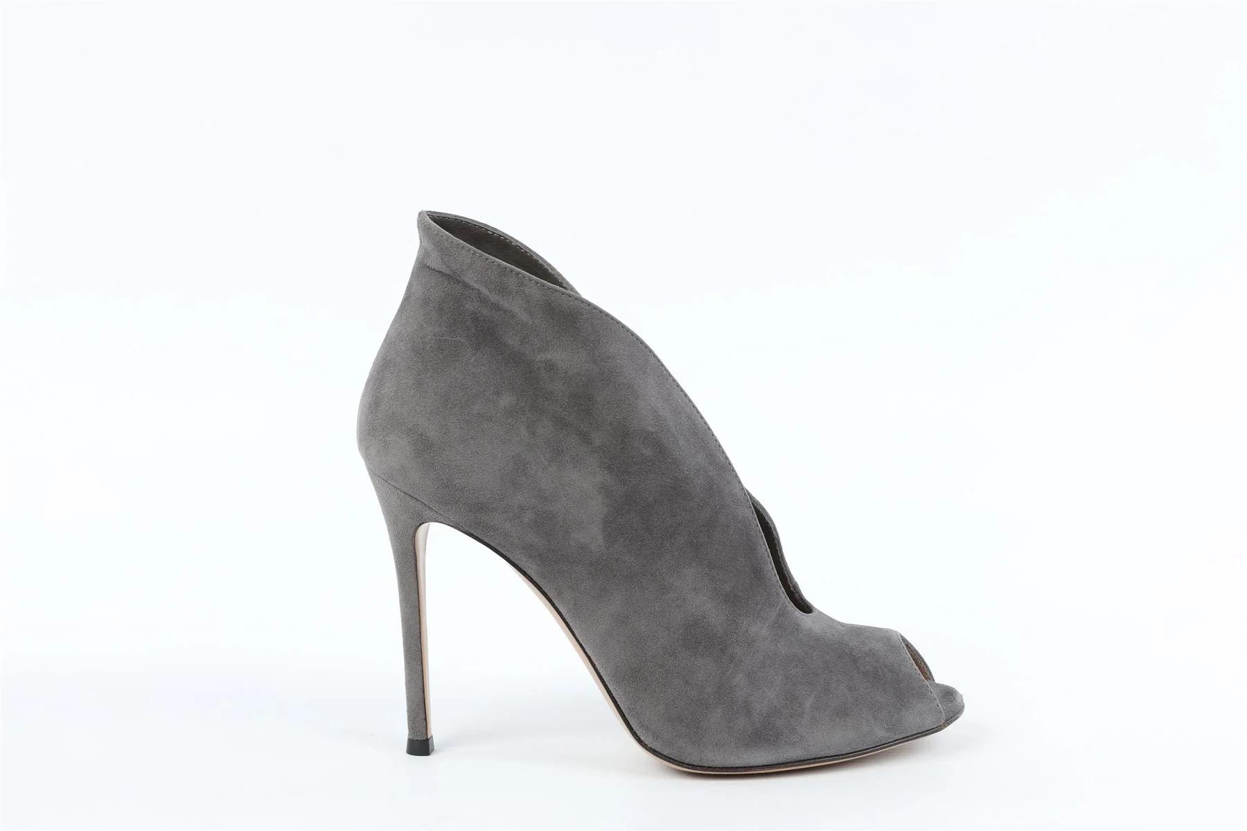 GIANVITO ROSSI GREY SUEDE ANKLE BOOTS EU 38 UK 5 US 8 - Image 4