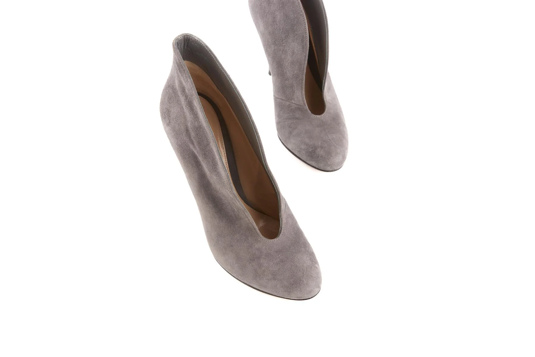 GIANVITO ROSSI GREY SUEDE ANKLE BOOTS EU 38 UK 5 US 8 - Image 4
