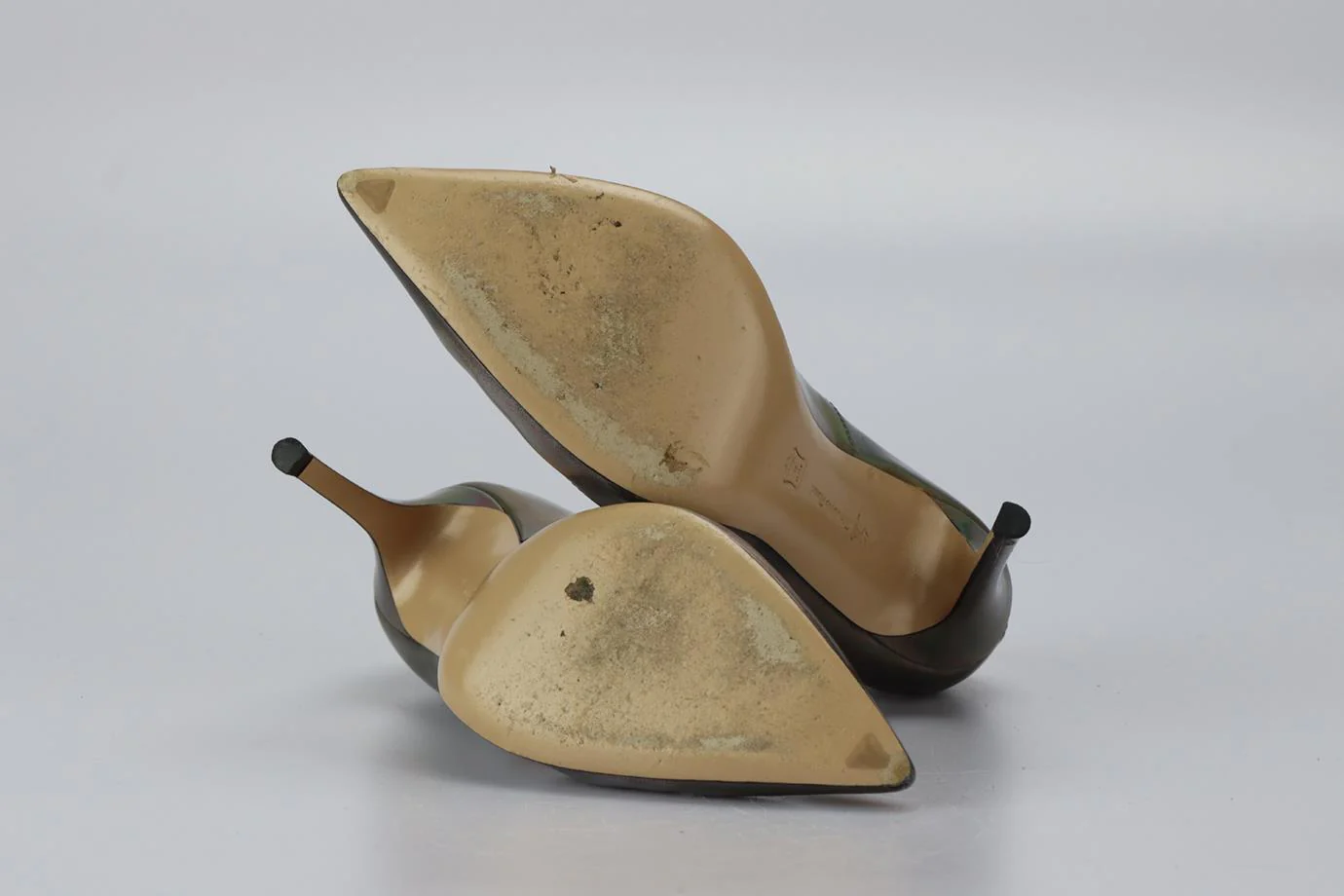 GIANVITO ROSSI IRIDESCENT LEATHER PUMPS EU 37 UK 4 US 7 - Image 5