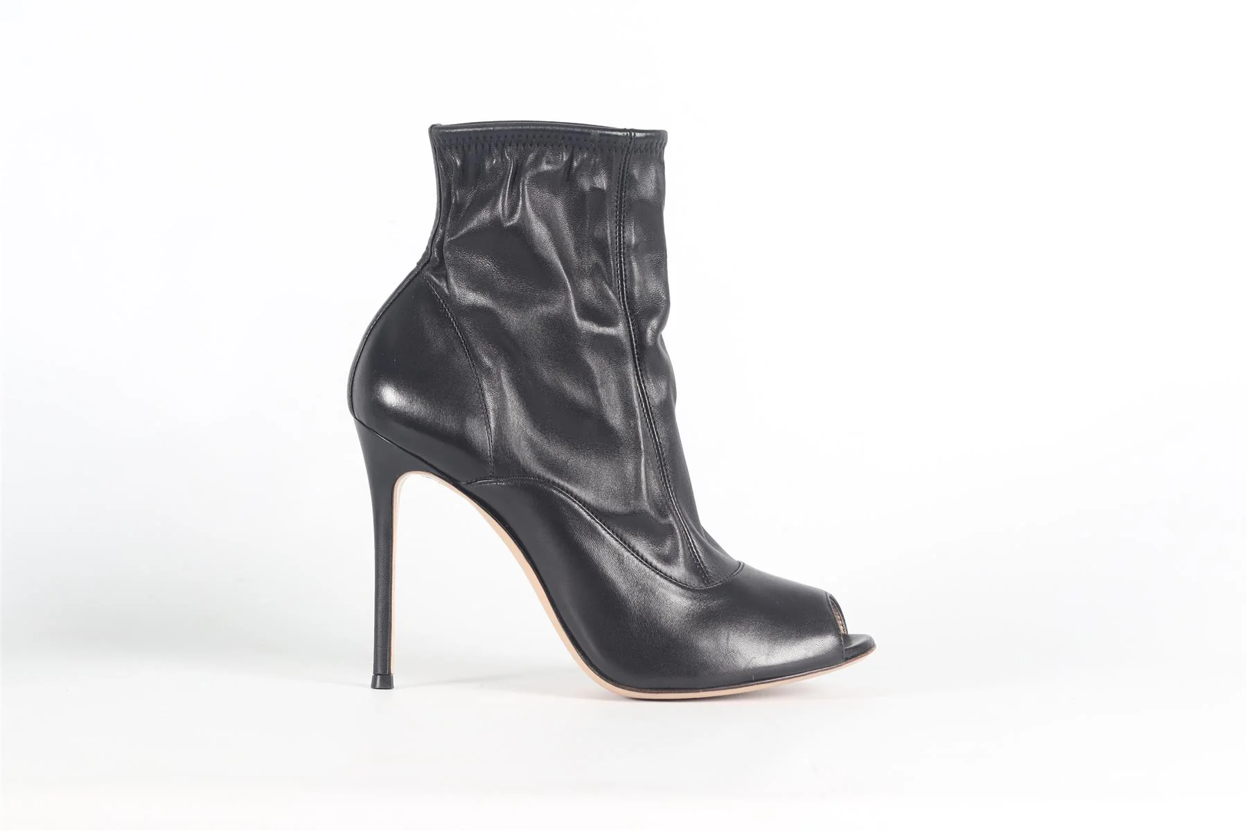 GIANVITO ROSSI LEATHER ANKLE BOOTS EU 39 UK 6 US 9 - Image 2