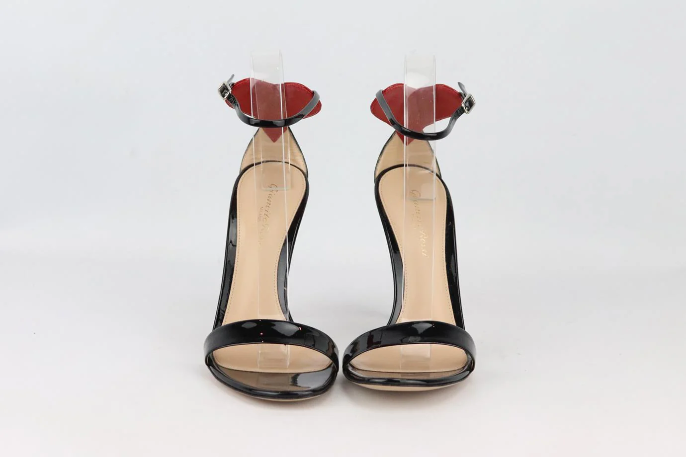 GIANVITO ROSSI LOVE HEART PATENT LEATHER SANDALS EU 38 UK 5 US 8 - Image 3