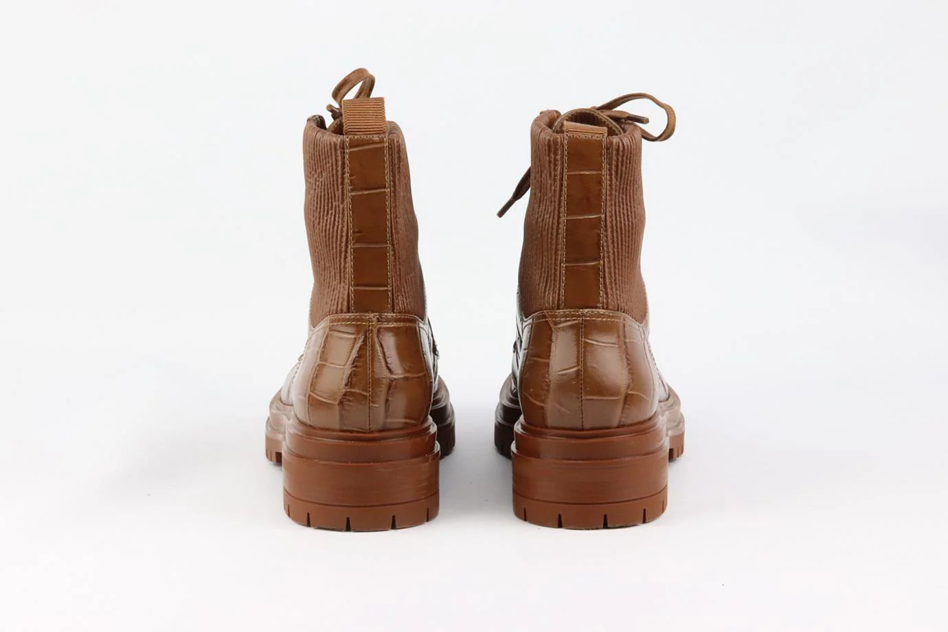 GIANVITO ROSSI MARTIS CROC EFFECT LEATHER ANKLE BOOTS EU 38 UK 5 US 8 - Image 4