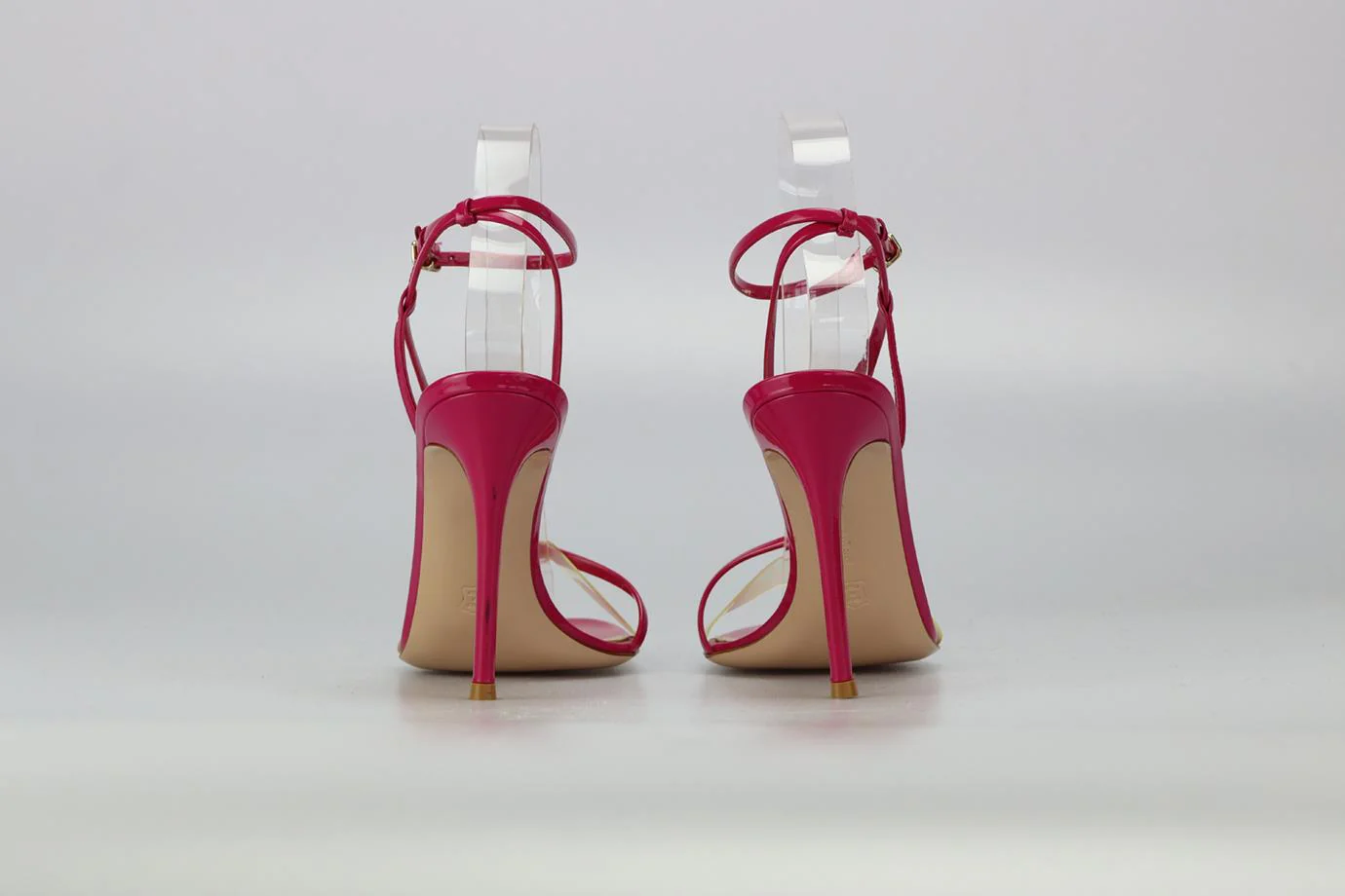 GIANVITO ROSSI PATENT LEATHER AND PVC SANDALS EU 38 UK 5 US 8 - Image 4