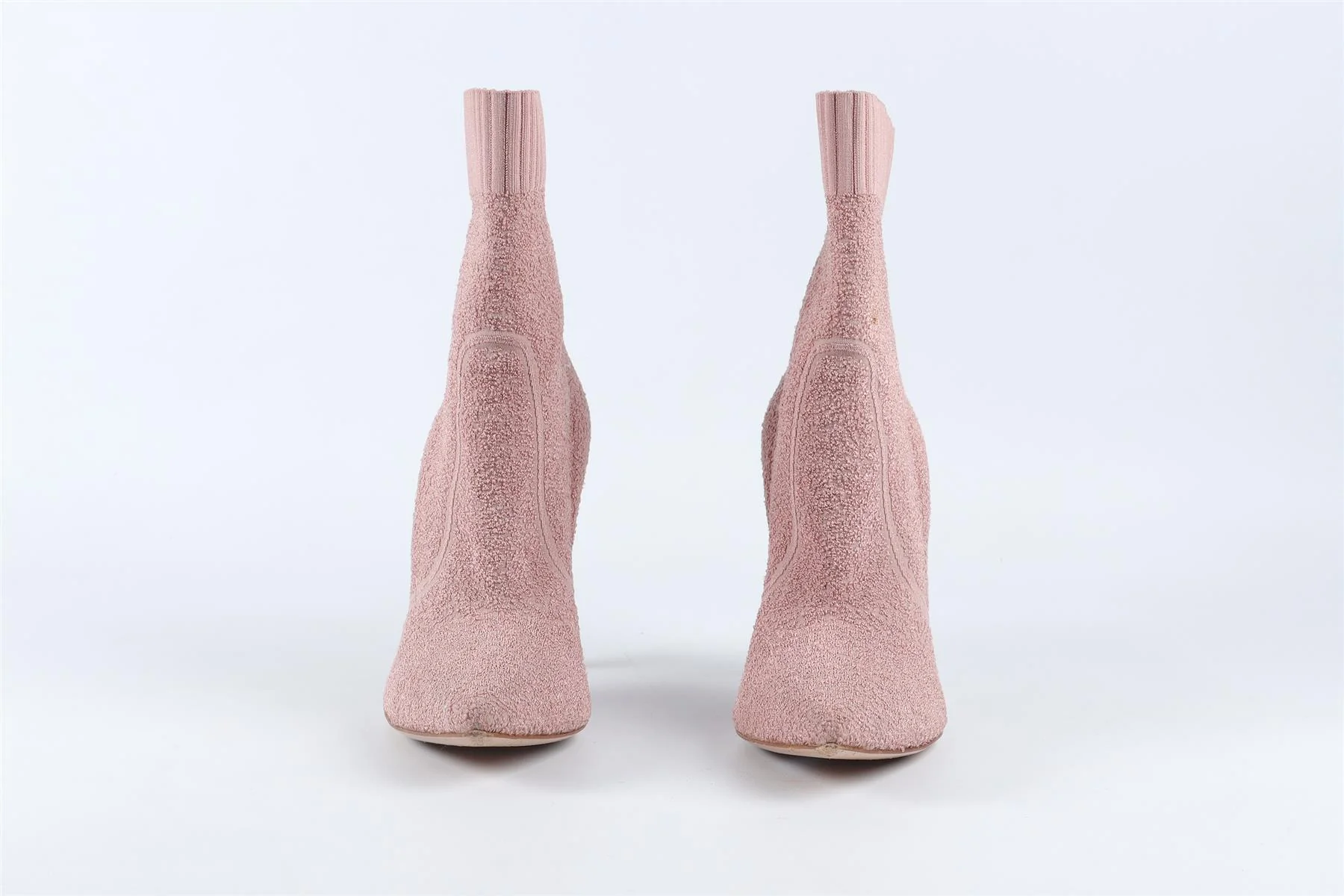 GIANVITO ROSSI PINK KNIT ANKLE BOOTS EU 38.5 UK 5.5 US 8.5 - Image 3