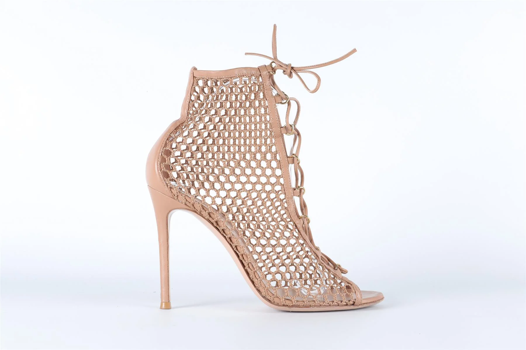 GIANVITO ROSSI PINK LEATHER SANDALS EU 38 UK 5 US 8 - Image 2