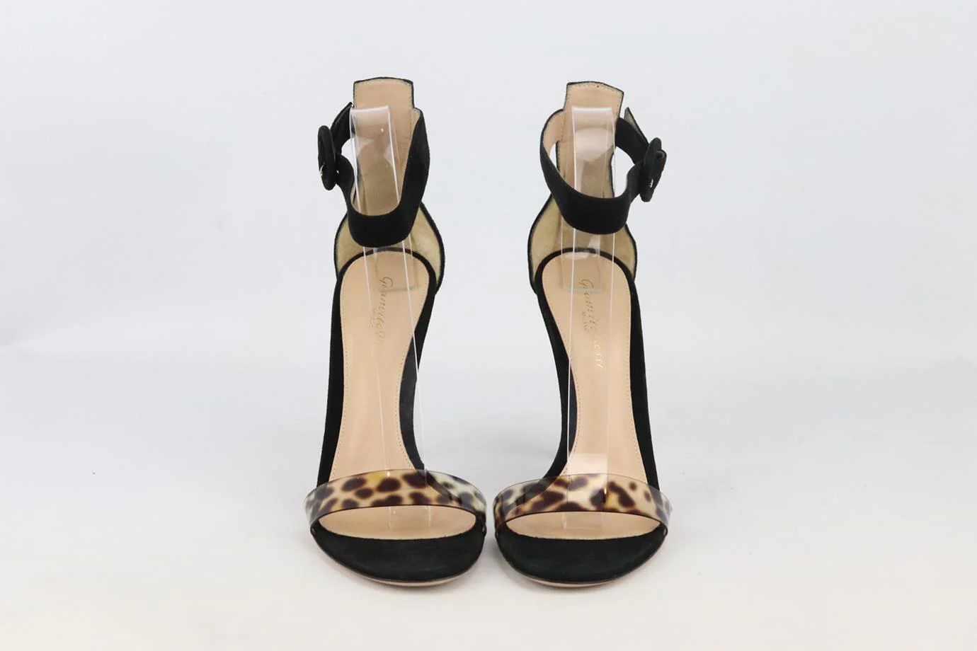 GIANVITO ROSSI PORTOFINO PVC AND SUEDE SANDALS EU 38 UK 5 US 8 - Image 3