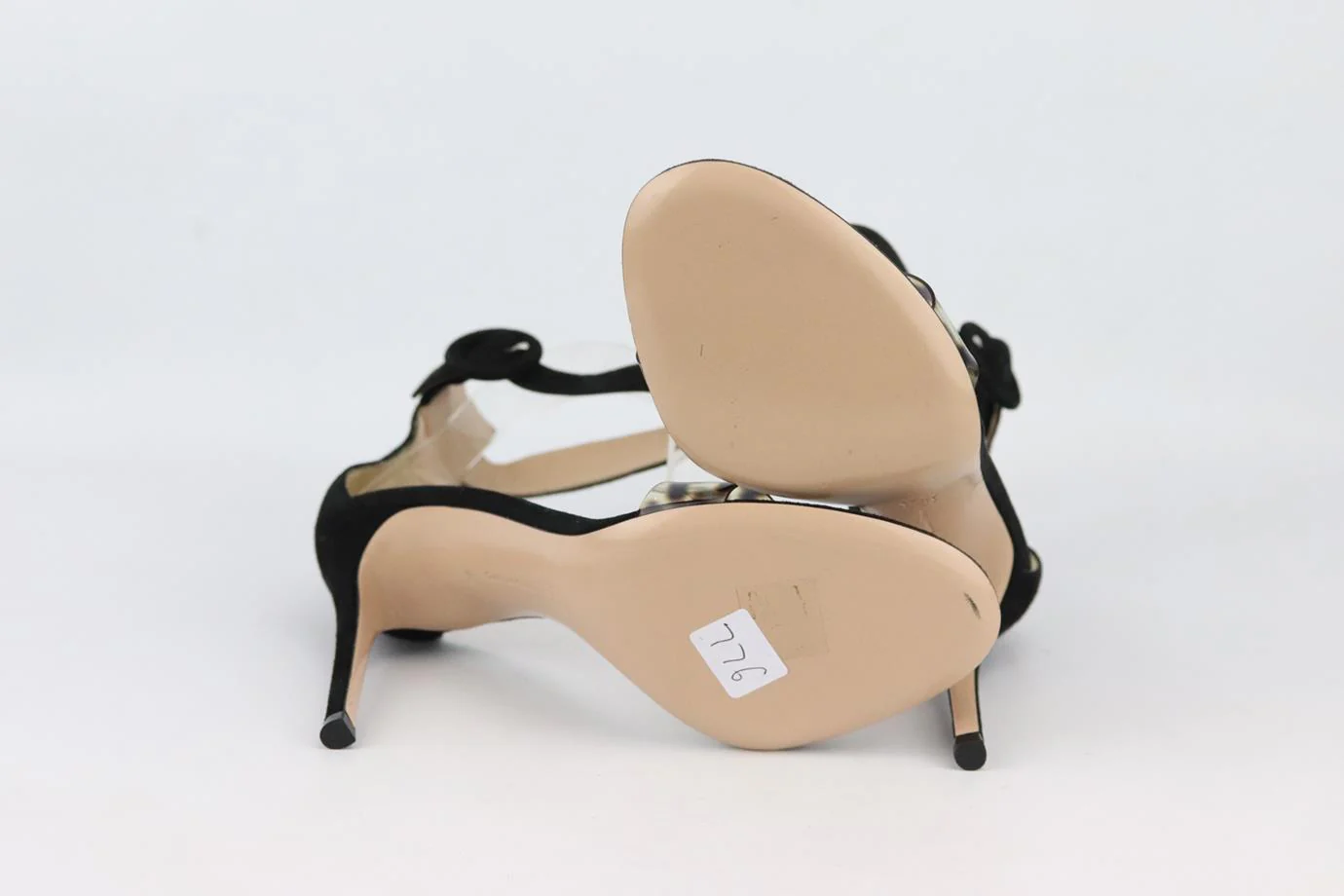 GIANVITO ROSSI PORTOFINO PVC AND SUEDE SANDALS EU 38 UK 5 US 8 - Image 5