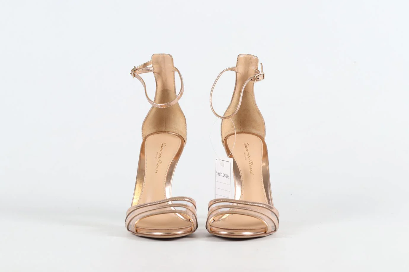GIANVITO ROSSI PVC AND LEATHER SANDALS EU 37.5 UK 4.5 US 7.5 - Image 3