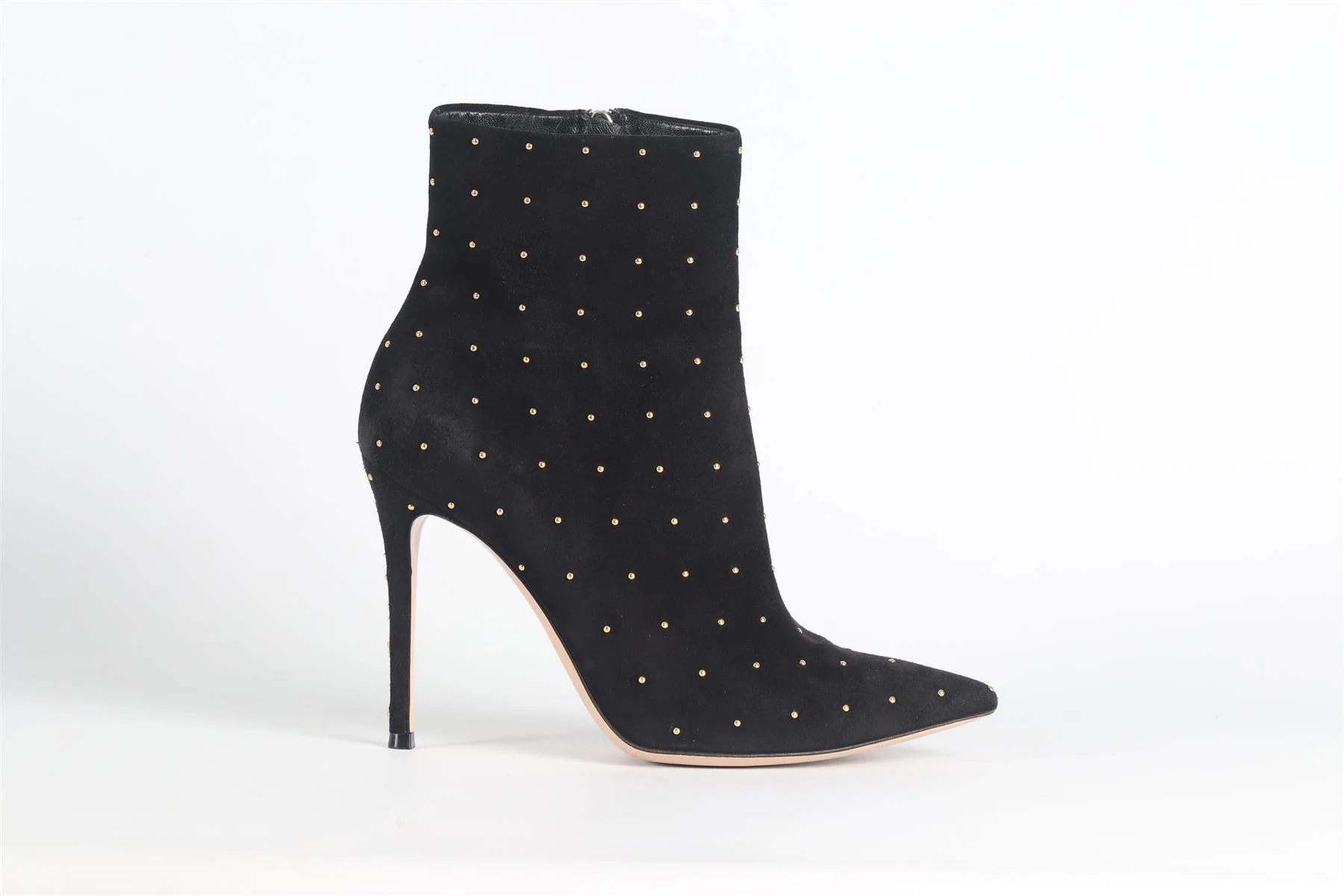 GIANVITO ROSSI STUD AND SUEDE ANKLE BOOTS EU 39 UK 6 US 9 - Image 2