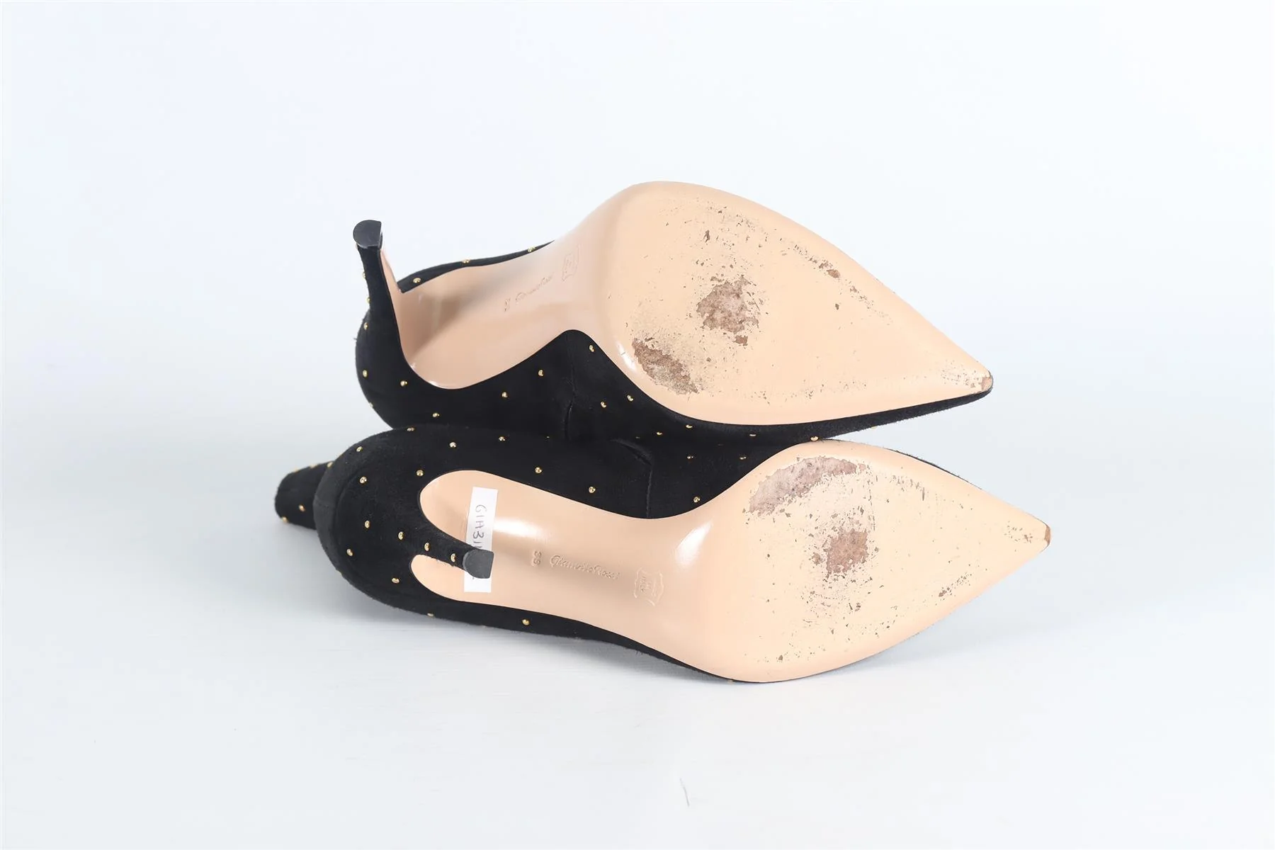 GIANVITO ROSSI STUD AND SUEDE ANKLE BOOTS EU 39 UK 6 US 9 - Image 5