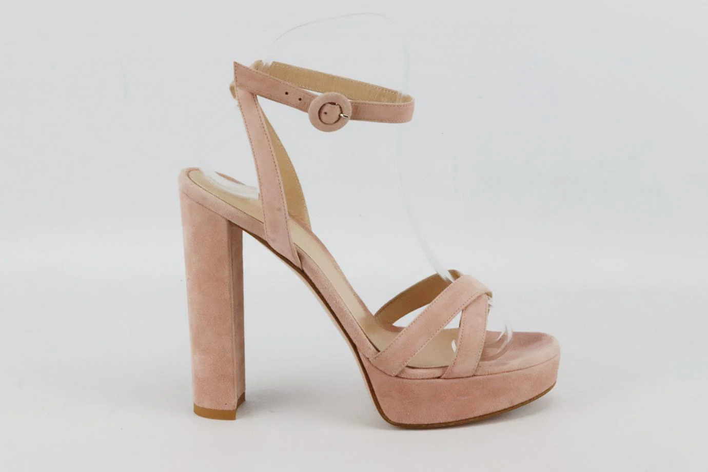 GIANVITO ROSSI SUEDE PLATFORM SANDALS EU 38 UK 5 US 8 - Image 2