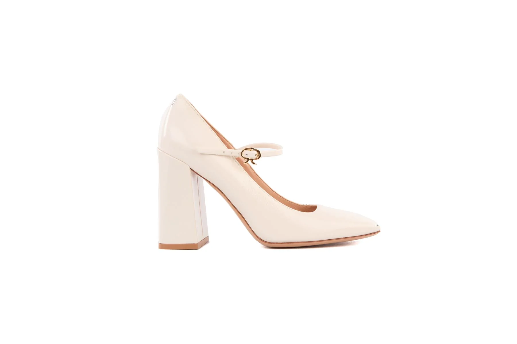 GIANVITO ROSSI WHITE LEATHER PUMPS EU 37 UK 4 US 7 - Image 2