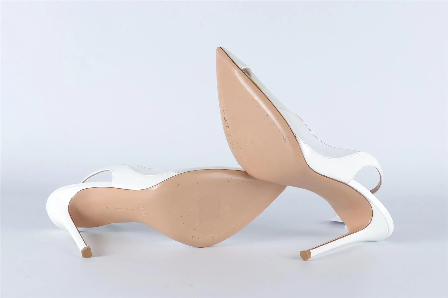 GIANVITO ROSSI WHITE PATENT LEATHER SLINGBACK PUMPS EU 40 UK 7 US 10 - Image 6