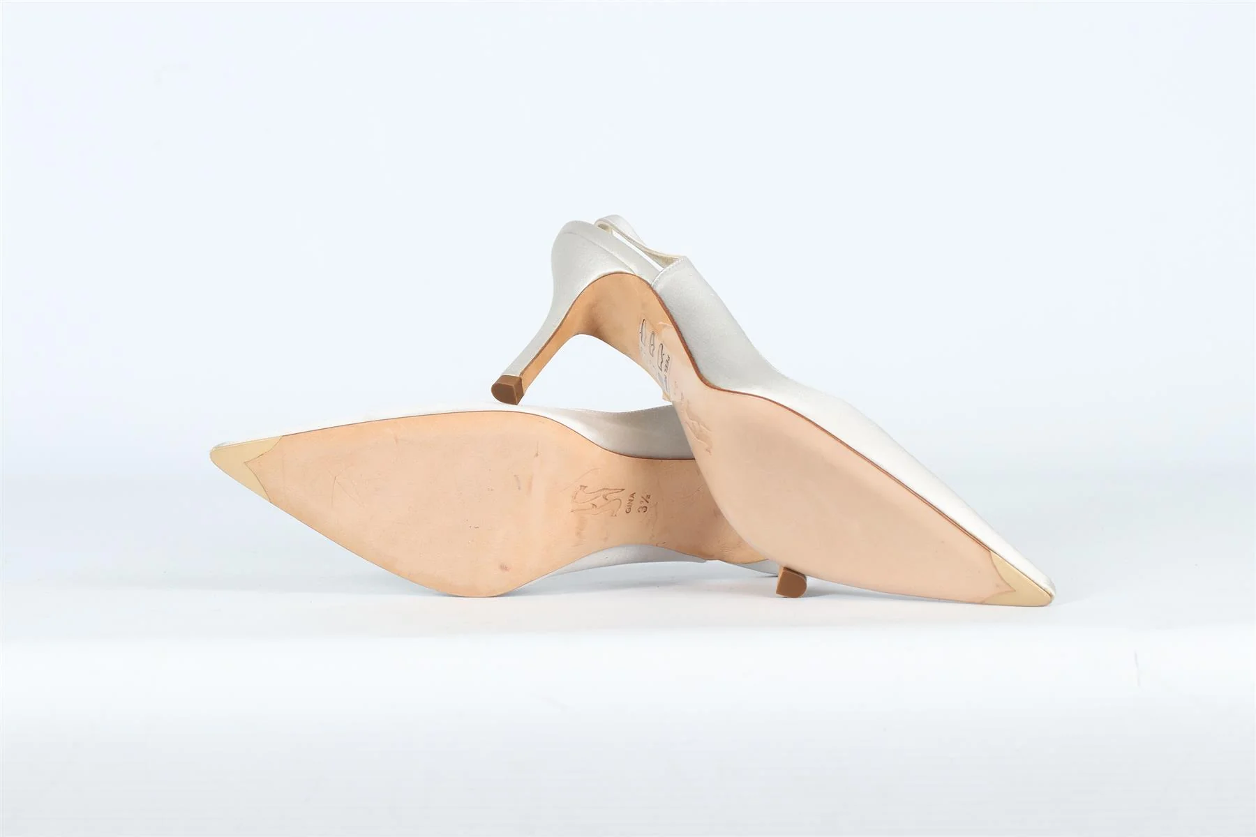 GINA SATIN SLINGBACK PUMPS EU 36.5 UK 3.5 US 6.5 - Image 5