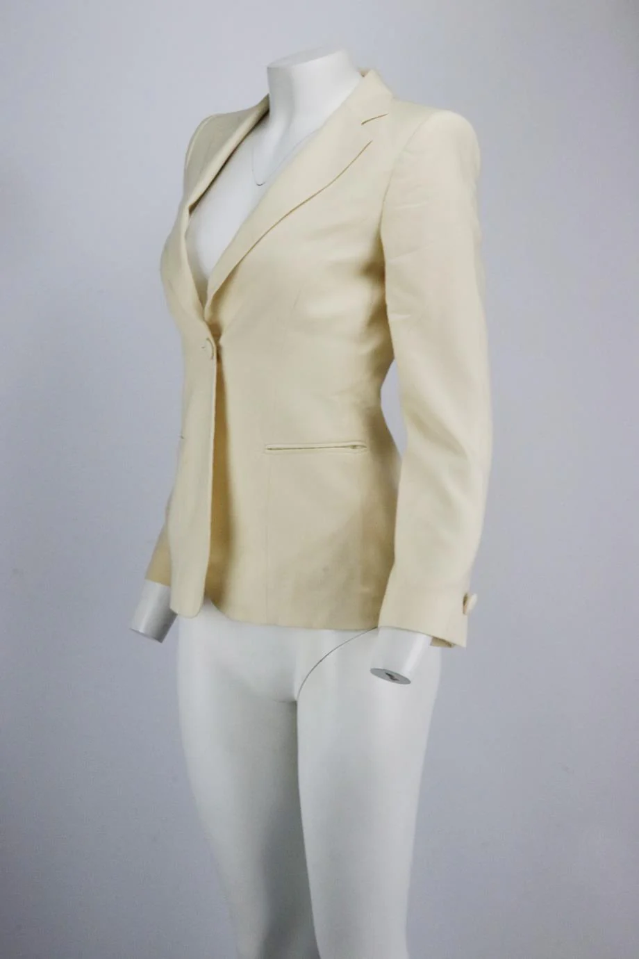 GIORGIO ARMANI CASHMERE BLEND BLAZER IT 38 UK 6 - Image 3