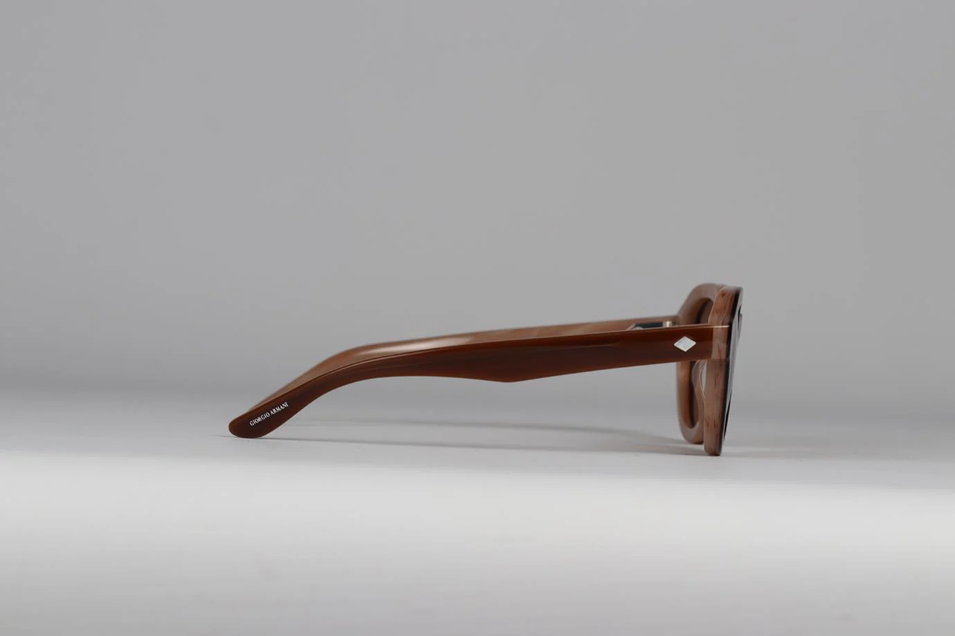 GIORGIO ARMANI ROUND FRAME ACETATE SUNGLASSES - Image 5