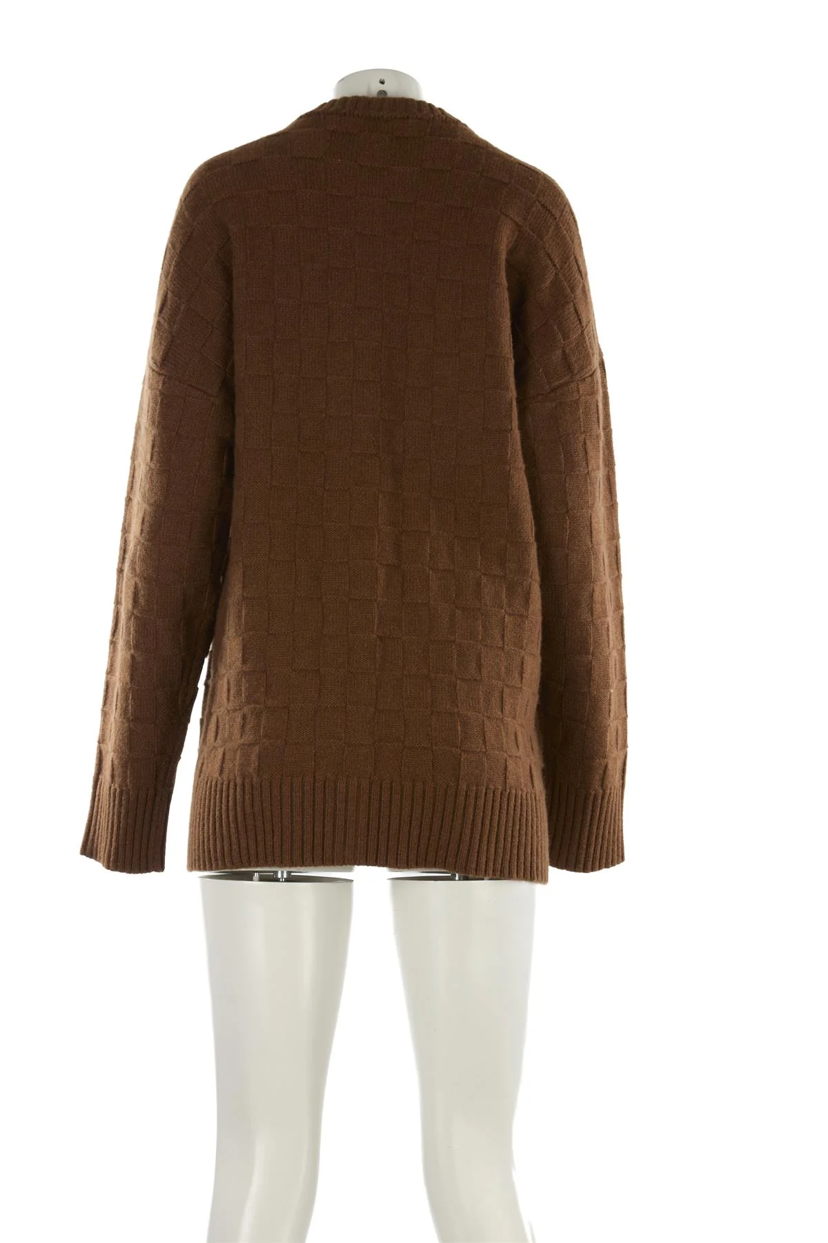 GIULIVA HERITAGE BROWN CASHMERE CARDIGAN SMALL - Image 4