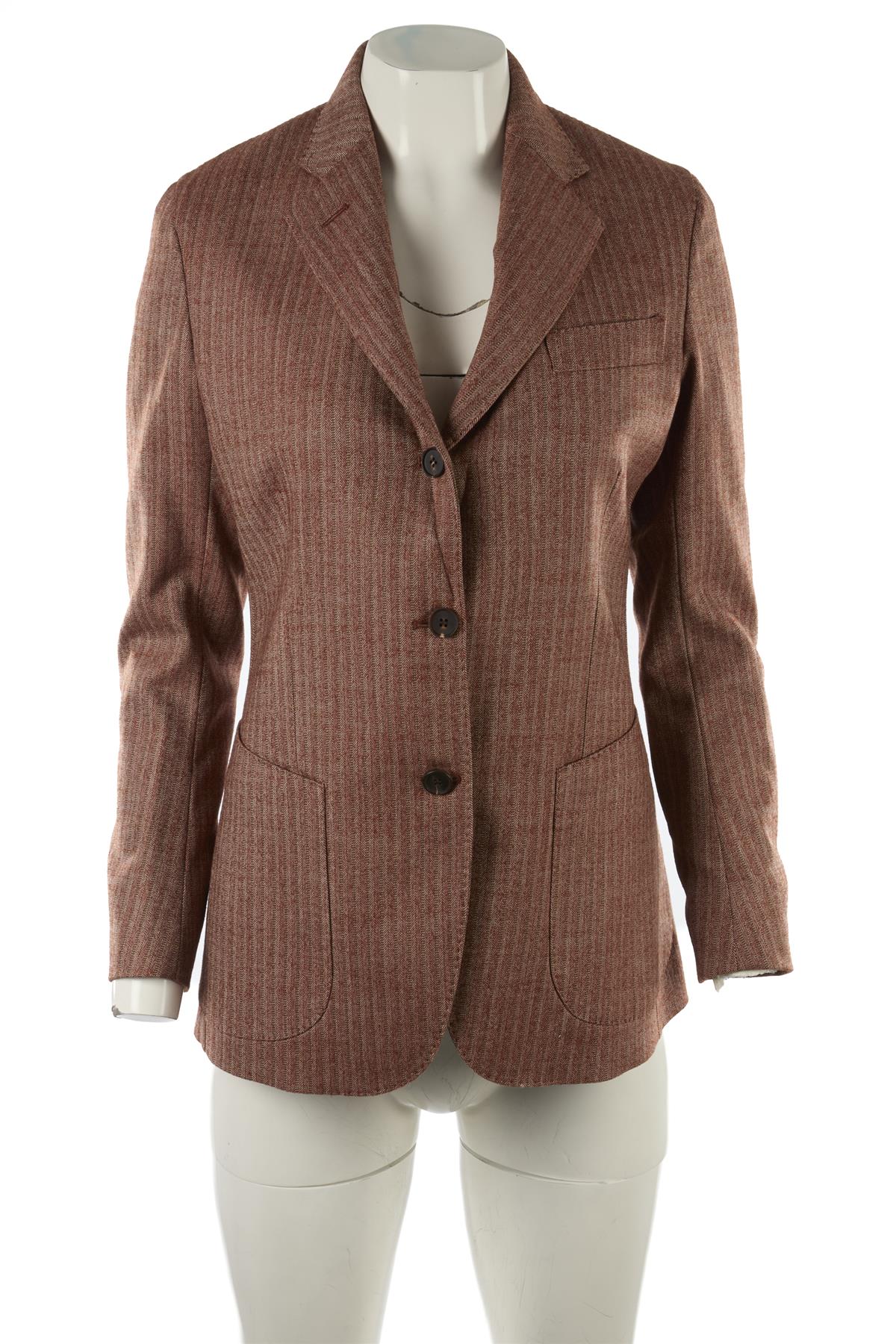 GIULIVA HERITAGE BROWN WOOL BLAZER IT 38 UK 6 - Image 2