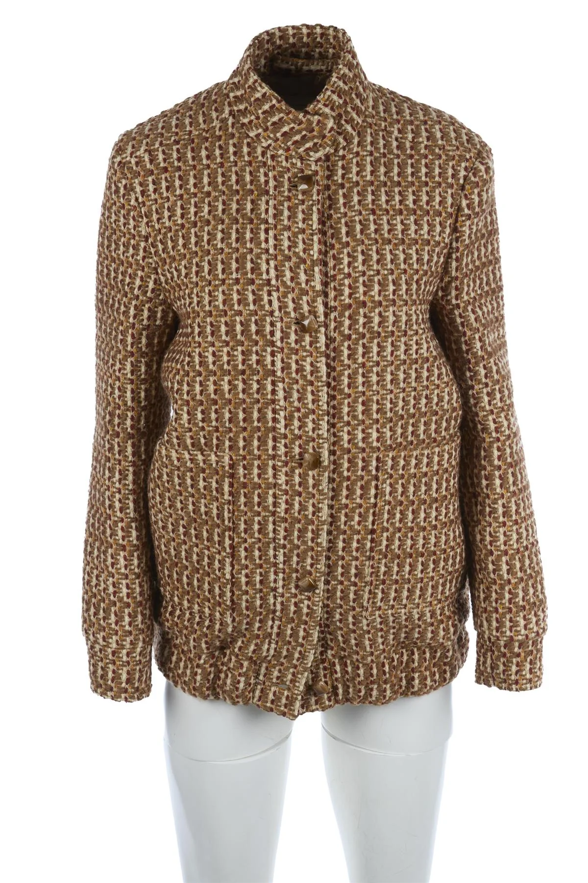 GIULIVA HERITAGE BROWN WOOL JACKET IT 40 UK 8 - Image 2