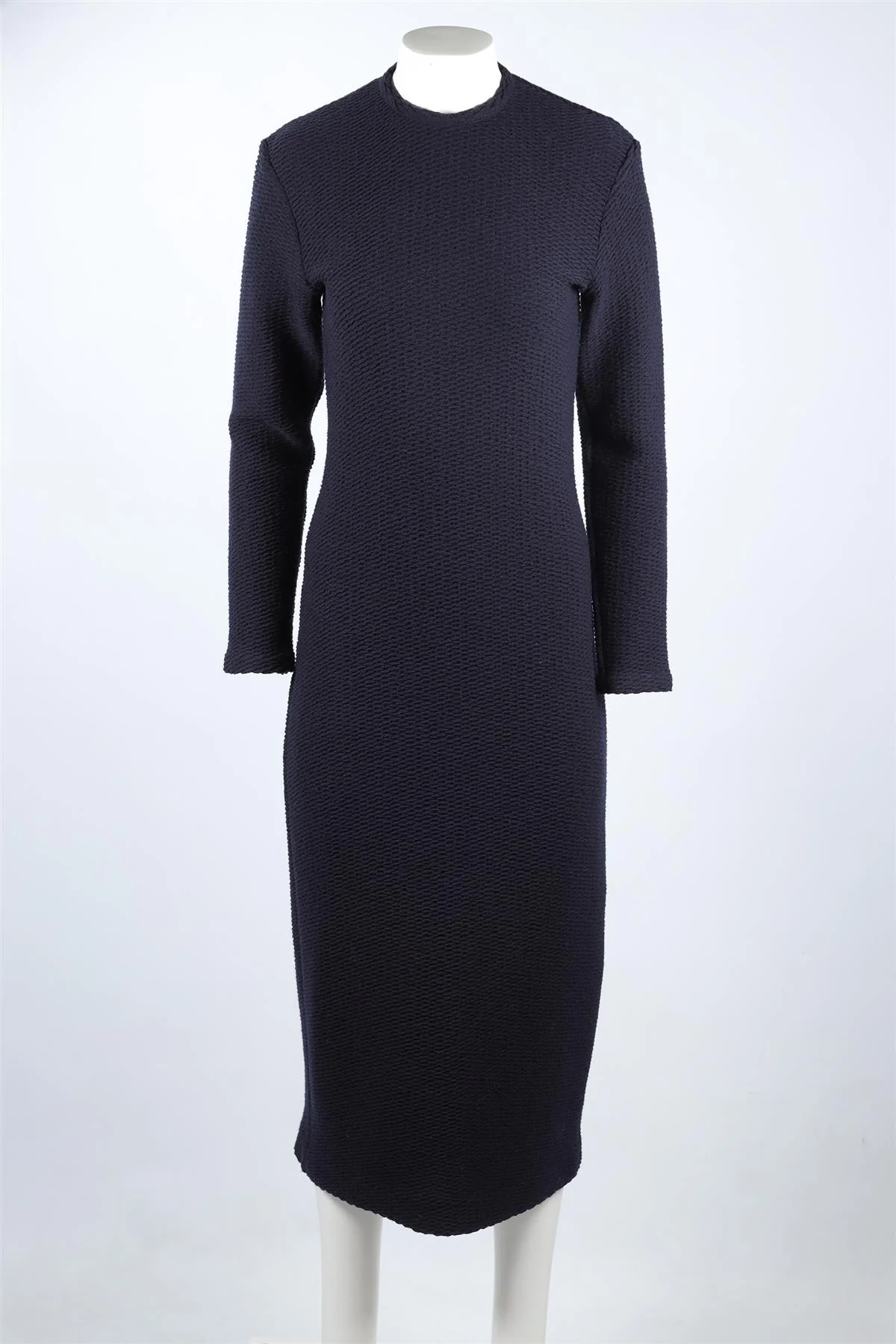GIULIVA HERITAGE NAVY WOOL MAXI DRESS IT 38 UK 6 - Image 2