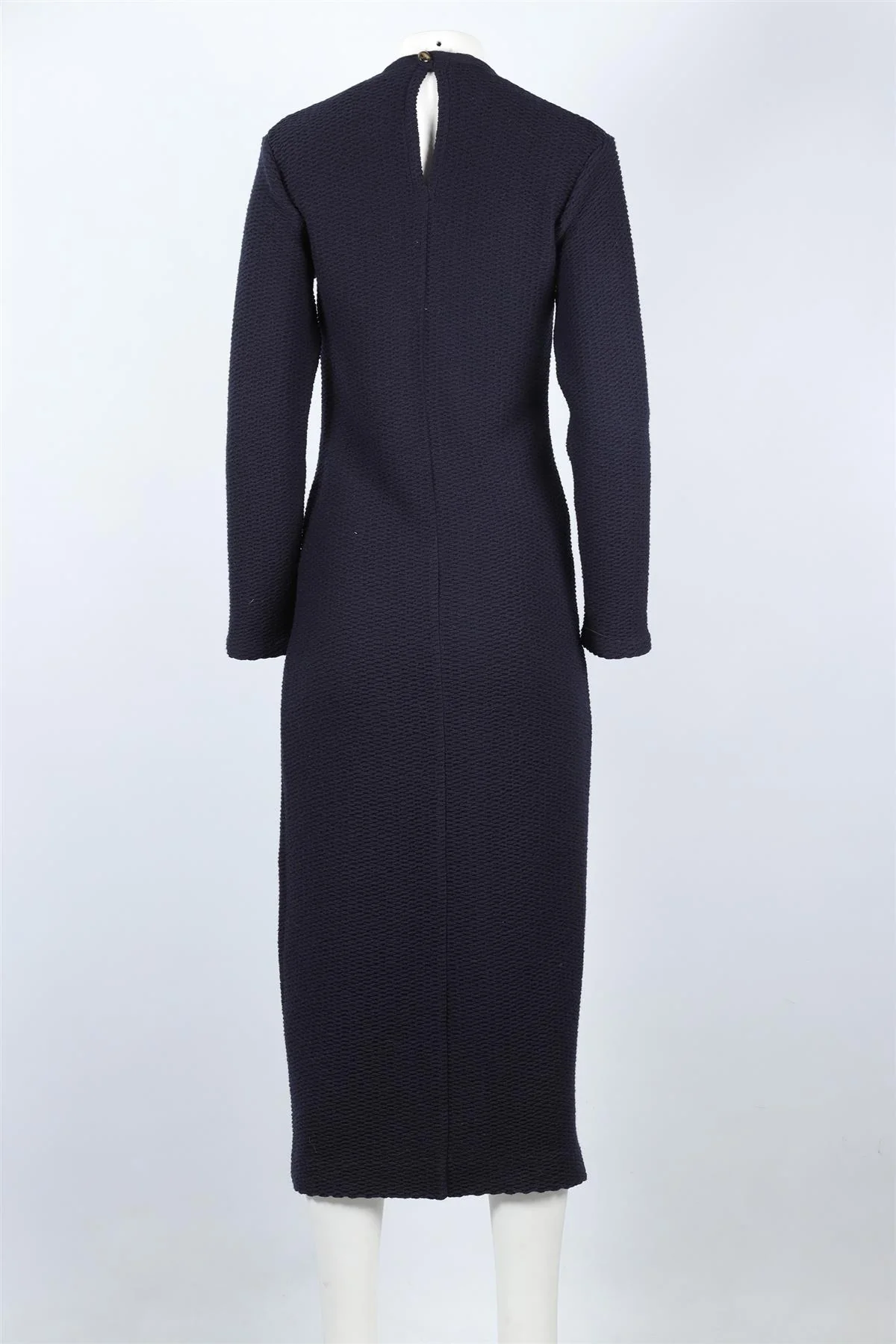 GIULIVA HERITAGE NAVY WOOL MAXI DRESS IT 38 UK 6 - Image 4
