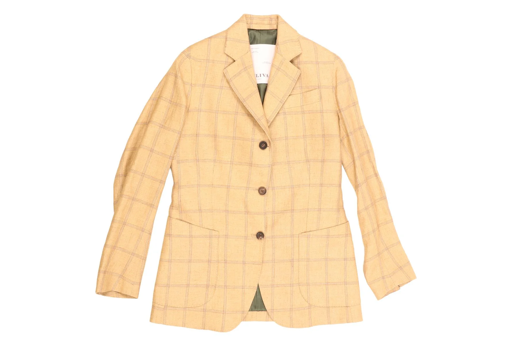 GIULIVA HERITAGE TAN MEN'S LINEN 3 PIECE SUIT IT 40 UK 8 - Image 7