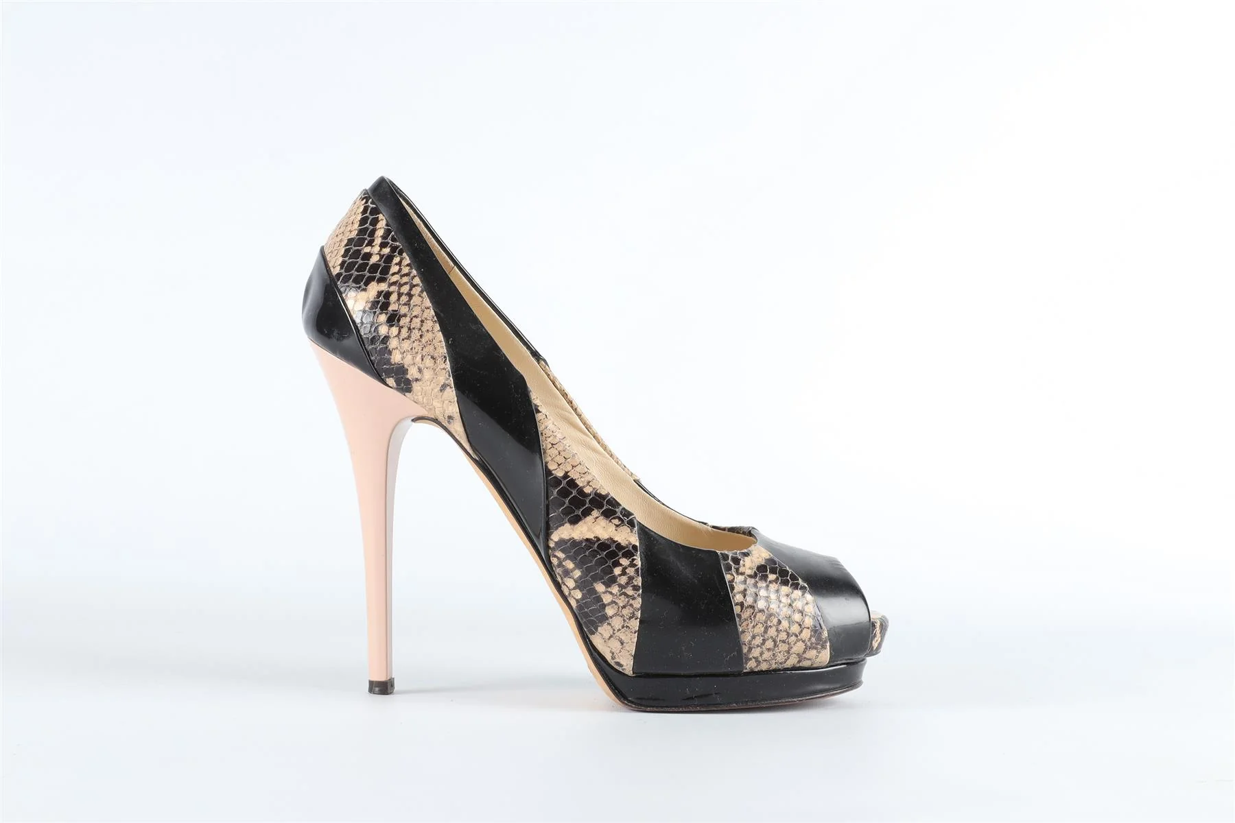 GIUSEPPE ZANOTTI BLACK PATENT LEATHER PUMPS EU 38.5 UK 5.5 - Image 2