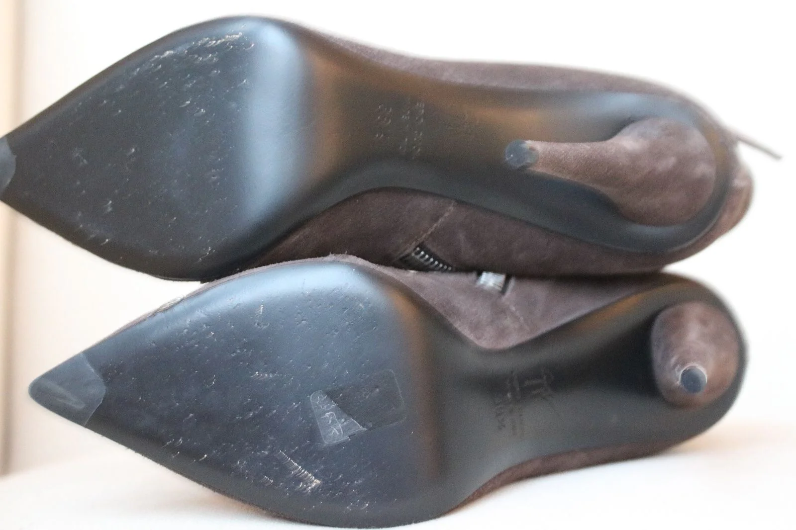 GIUSEPPE ZANOTTI BLACK SUEDE ANKLE BOOTS HEELS 38.5 UK 5.5 US 8.5 - Image 2