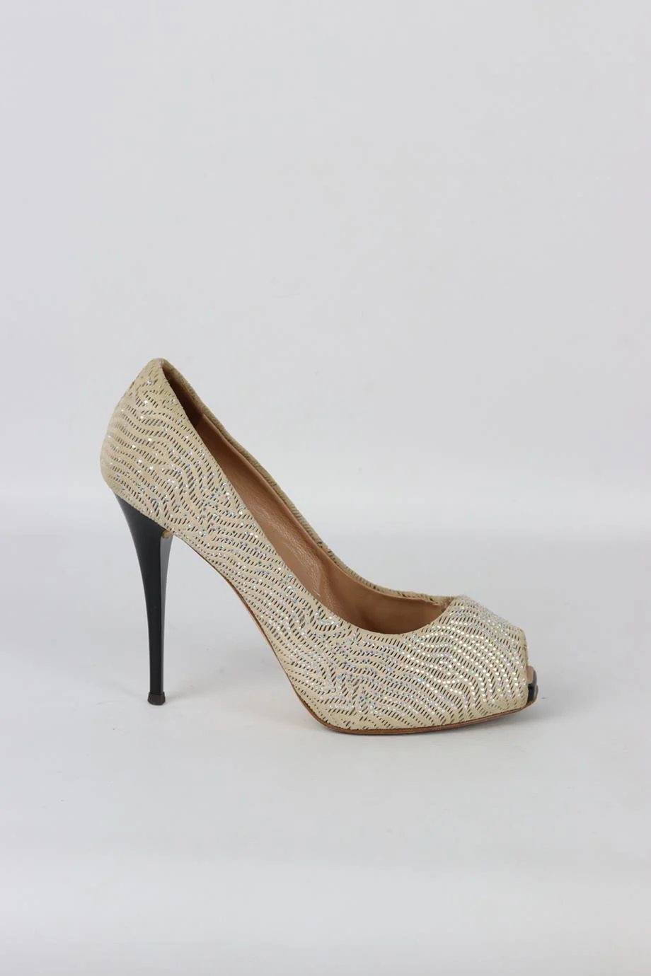 GIUSEPPE ZANOTTI CRYSTAL EMBELLISHED SUEDE PUMPS EU 37.5 UK 4.5 US 7.5 - Image 2