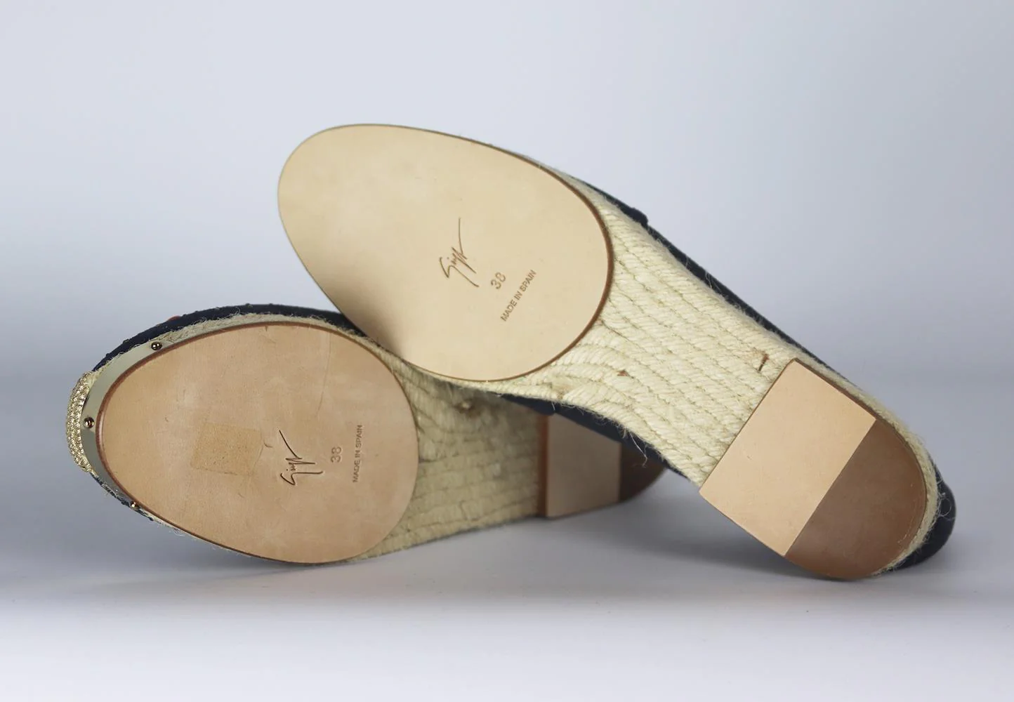 GIUSEPPE ZANOTTI EMBELLISHED SUEDE ESPADRILLES EU 38 UK 5 US 8 - Image 5