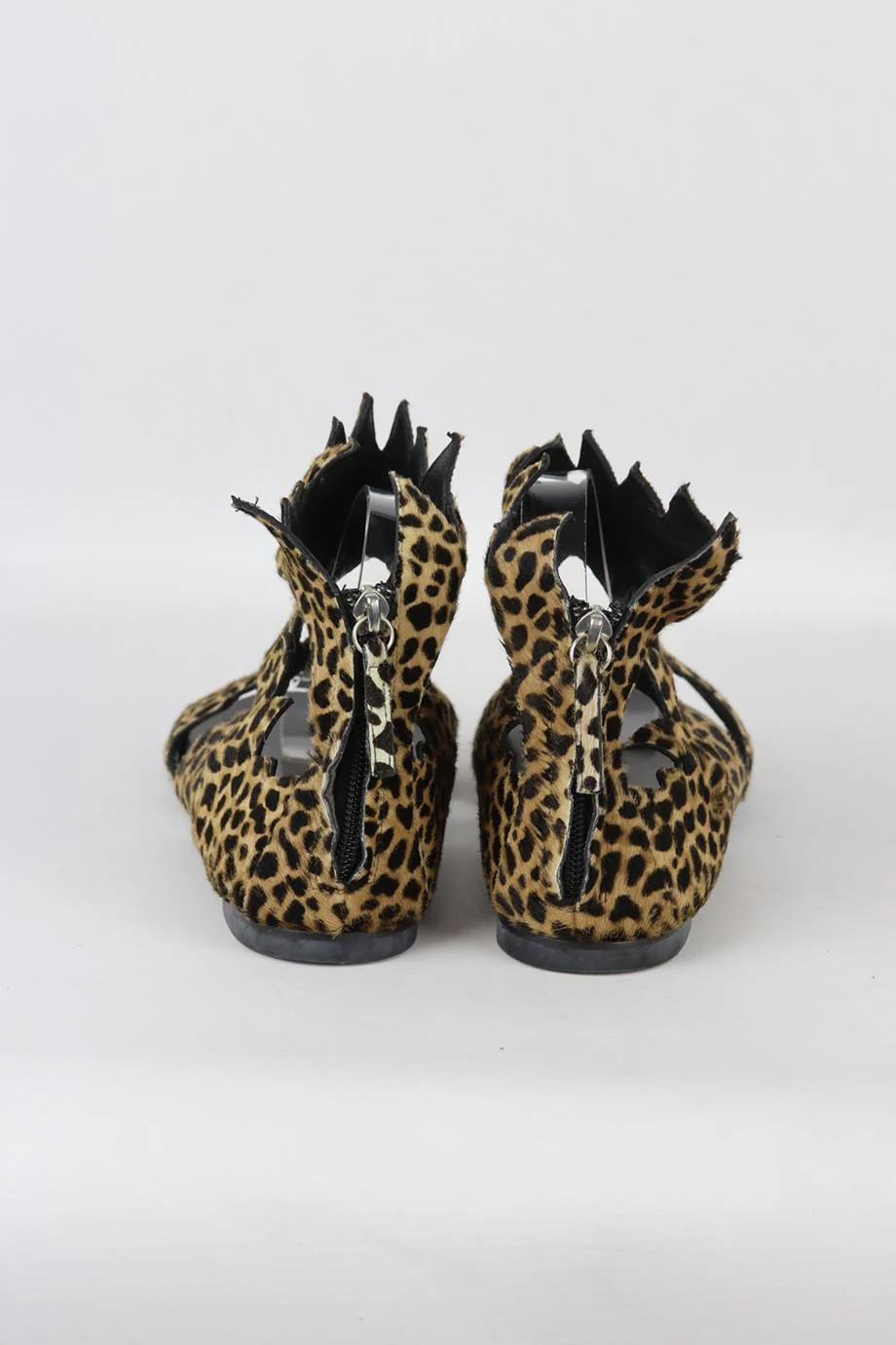 GIUSEPPE ZANOTTI LEOPARD PRINT CALF HAIR AND LEATHER SANDALS EU 38.5 UK 5.5 US 8.5 - Image 4