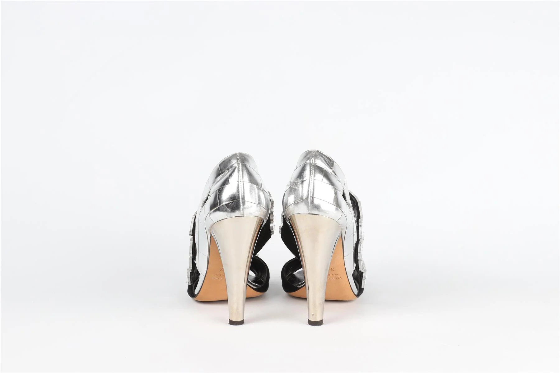 GIUSEPPE ZANOTTI + THAKOON BLACK SUEDE SANDALS EU 39.5 UK 6.5 US 9.5 - Image 5