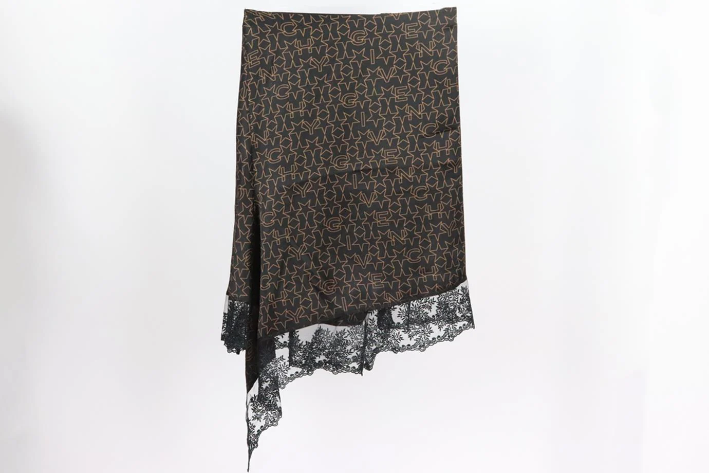 GIVENCHY ASYMMETRIC PRINTED SILK MINI SKIRT FR 34 UK 6 - Image 2