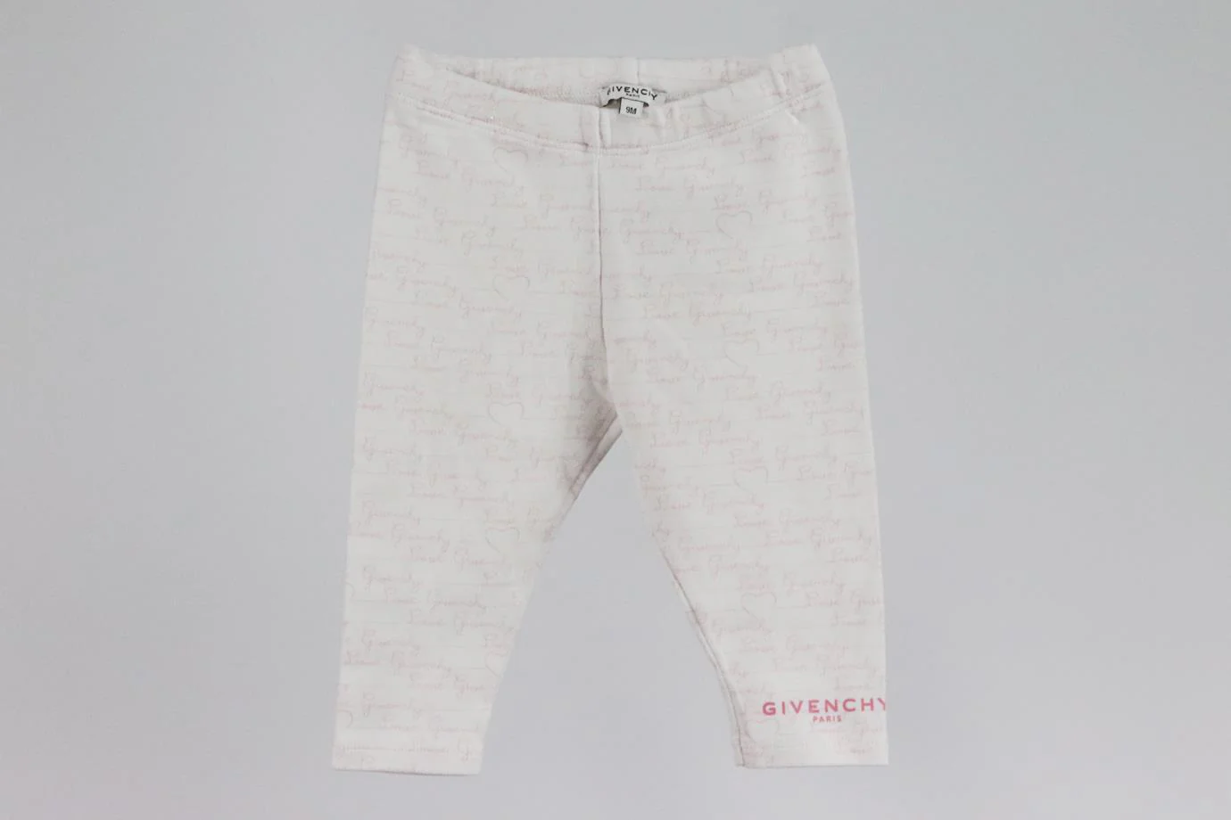 GIVENCHY BABY GIRLS COTTON LEGGINGS 9 MONTHS - Image 2