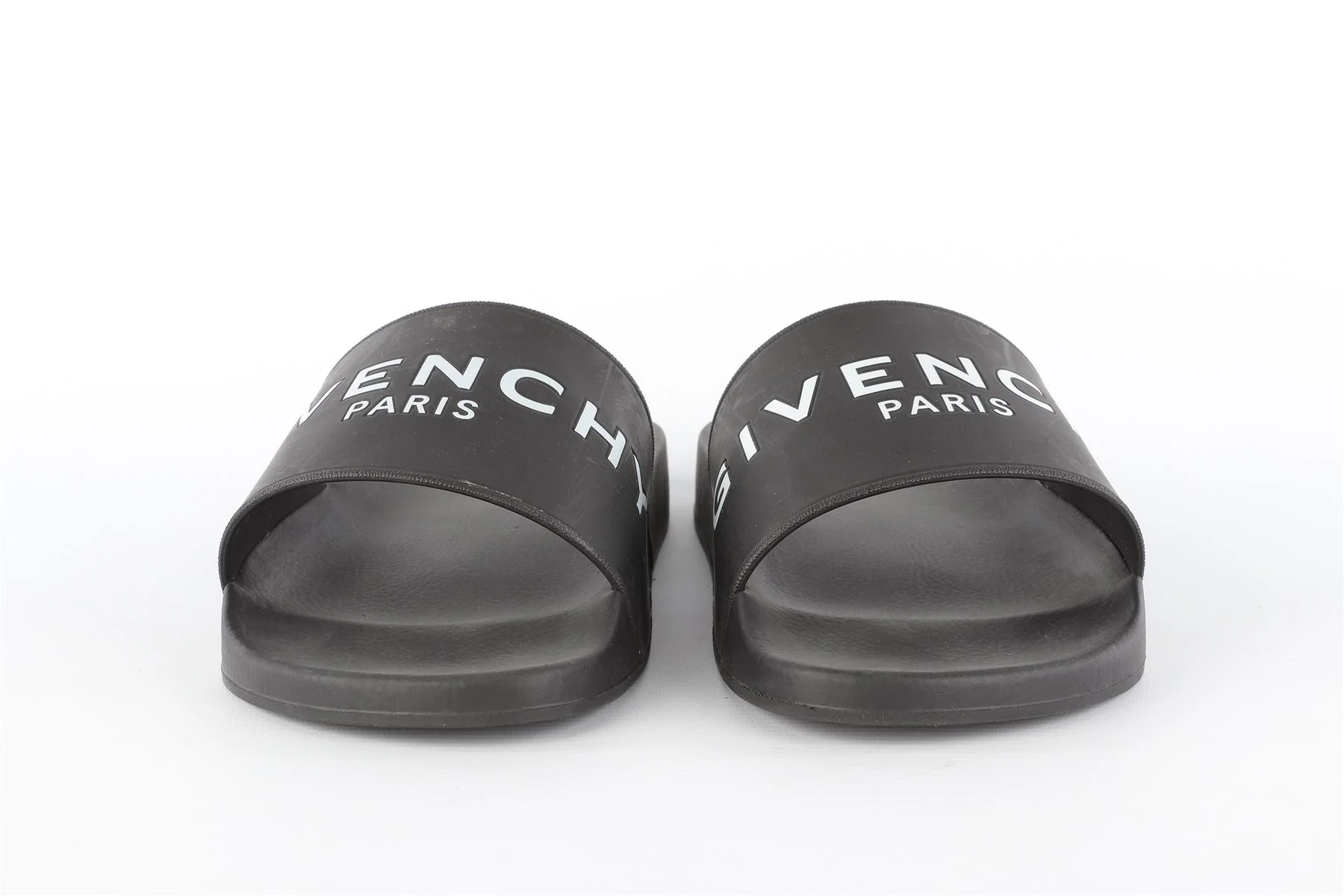 GIVENCHY BLACK MEN'S RUBBER SLIDES EU 43 UK 9 US 10 - Image 3