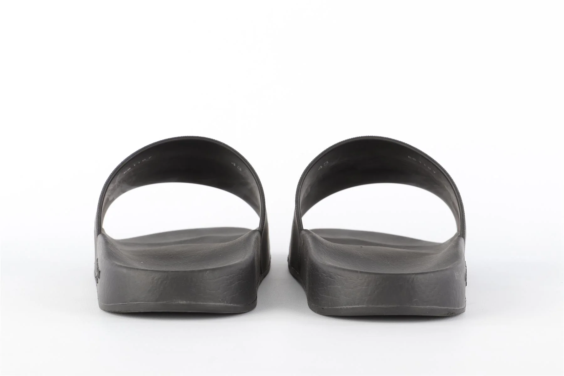 GIVENCHY BLACK MEN'S RUBBER SLIDES EU 43 UK 9 US 10 - Image 5