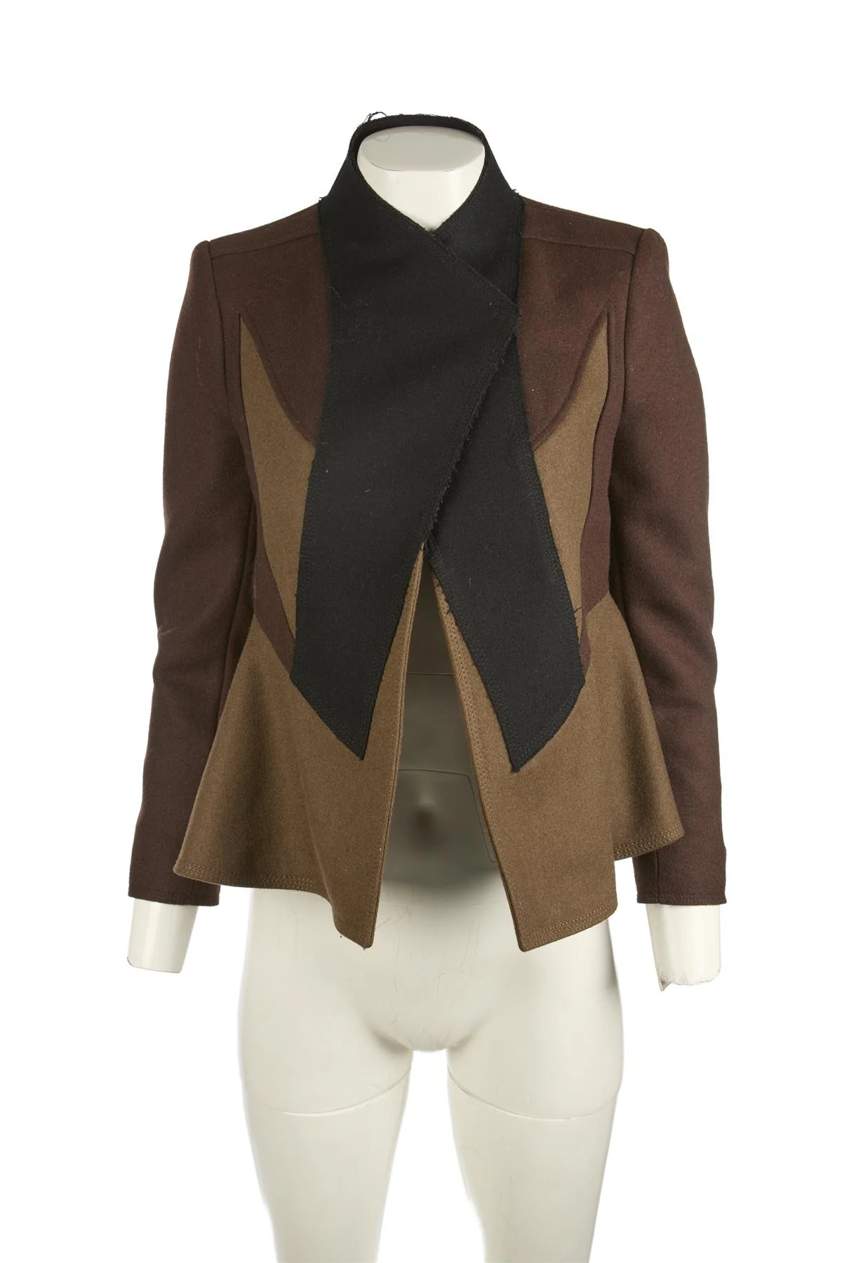 GIVENCHY BROWN 2011 WOOL JACKET FR 36 UK 8 - Image 2