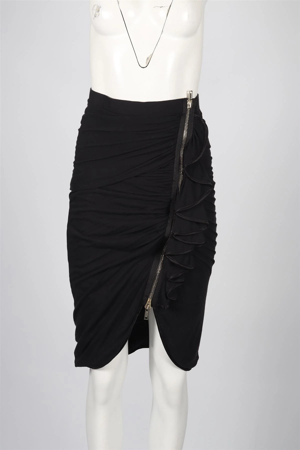 GIVENCHY CASHMERE AND SILK BLEND MINI SKIRT FR 38 UK 10 - Image 2