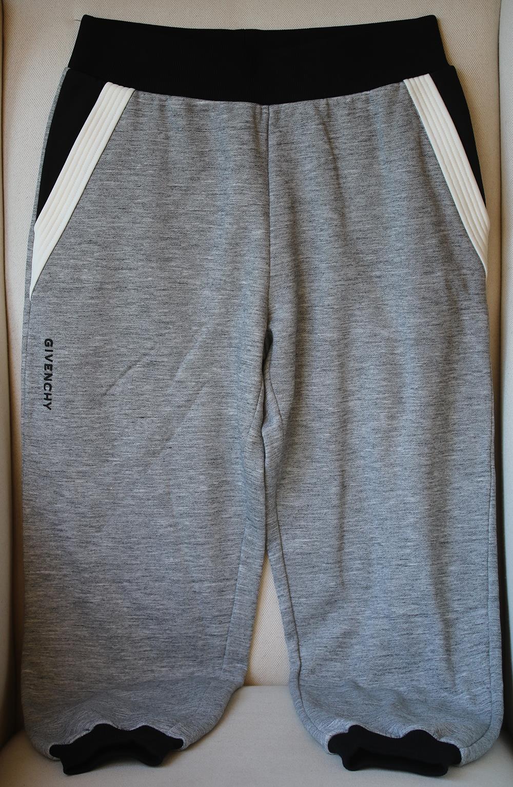 GIVENCHY CONTRASTING TRIM CROPPED SWEATPANTS FR 40 UK 12 - Image 2
