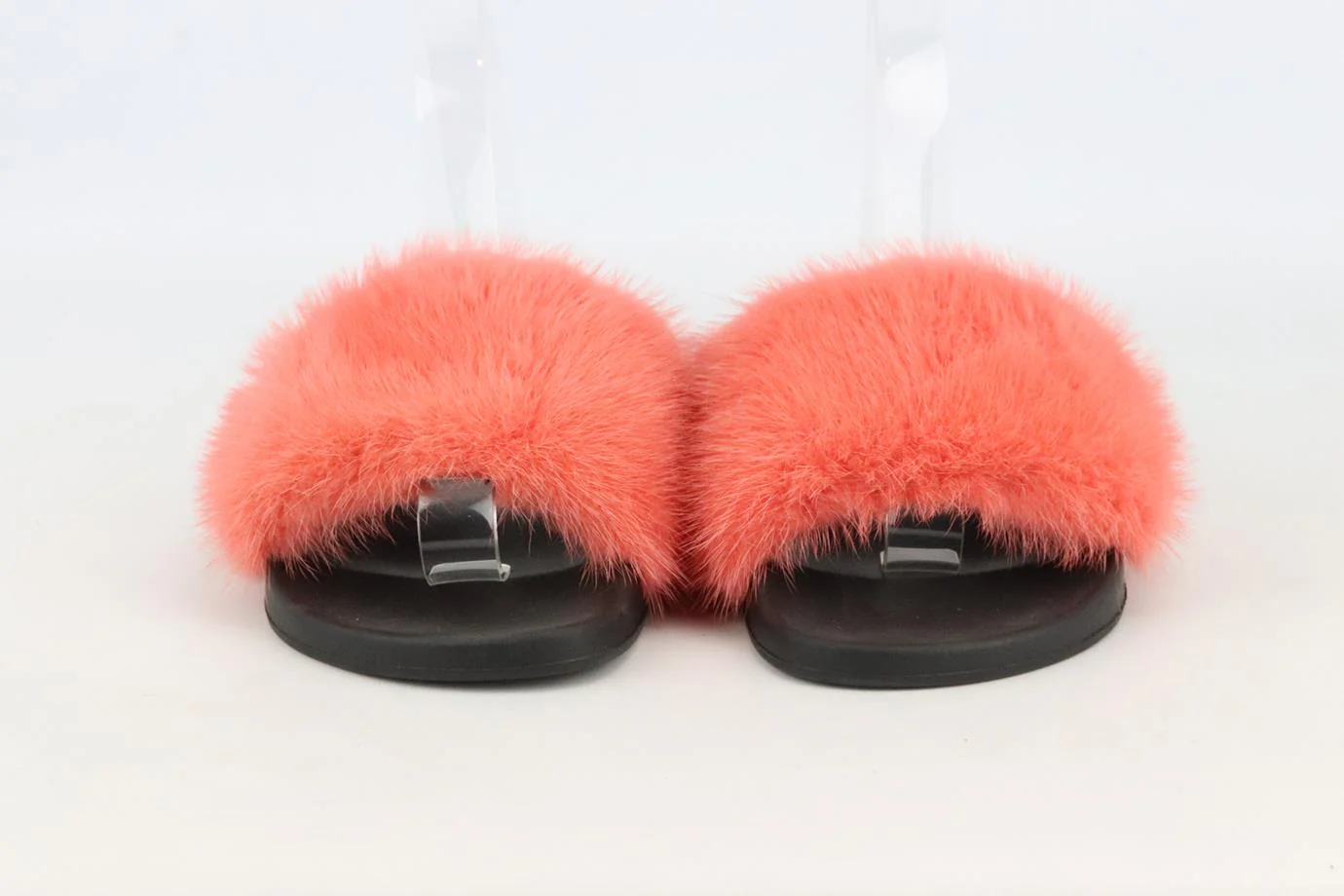 GIVENCHY FUR AND RUBBER SLIDES EU 38 UK 5 US 8 - Image 3