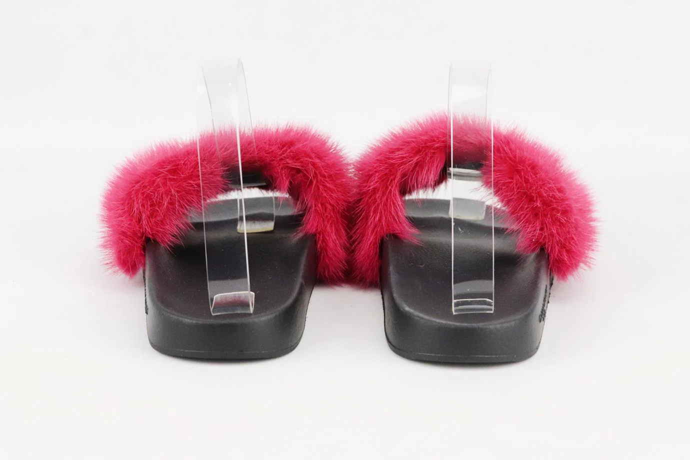 GIVENCHY FUR AND RUBBER SLIDES EU 38 UK 5 US 8 - Image 4