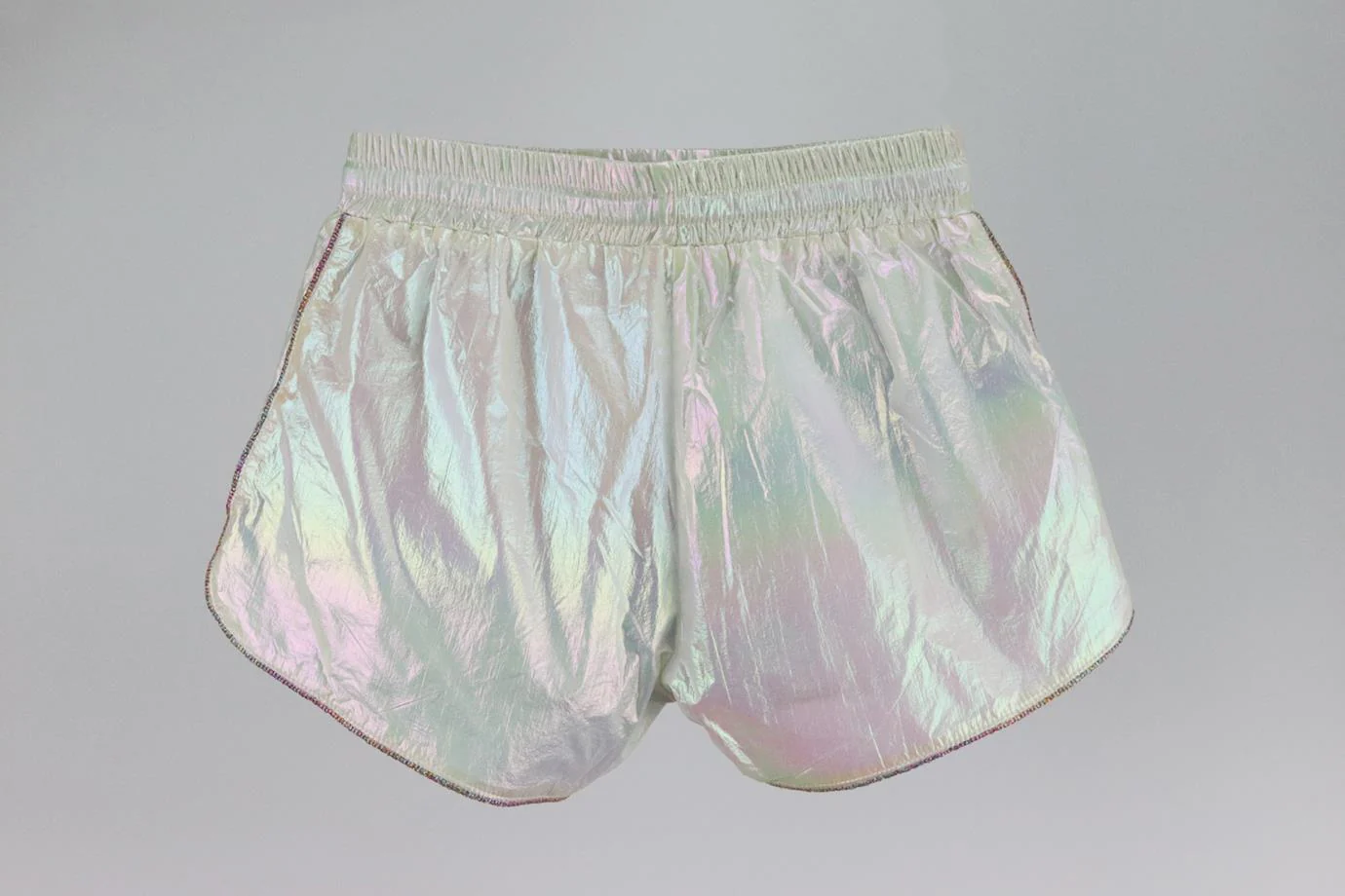 GIVENCHY KIDS GIRLS METALLIC SHELL SHORTS 8 YEARS - Image 3