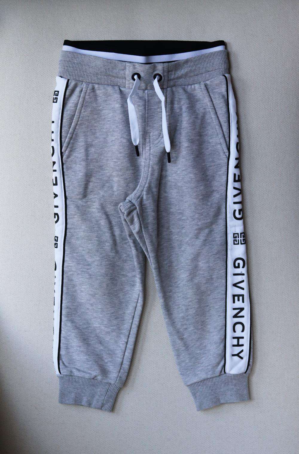 GIVENCHY KIDS UNISEX LOGO COTTON TRACK PANTS 4 YEARS - Image 2