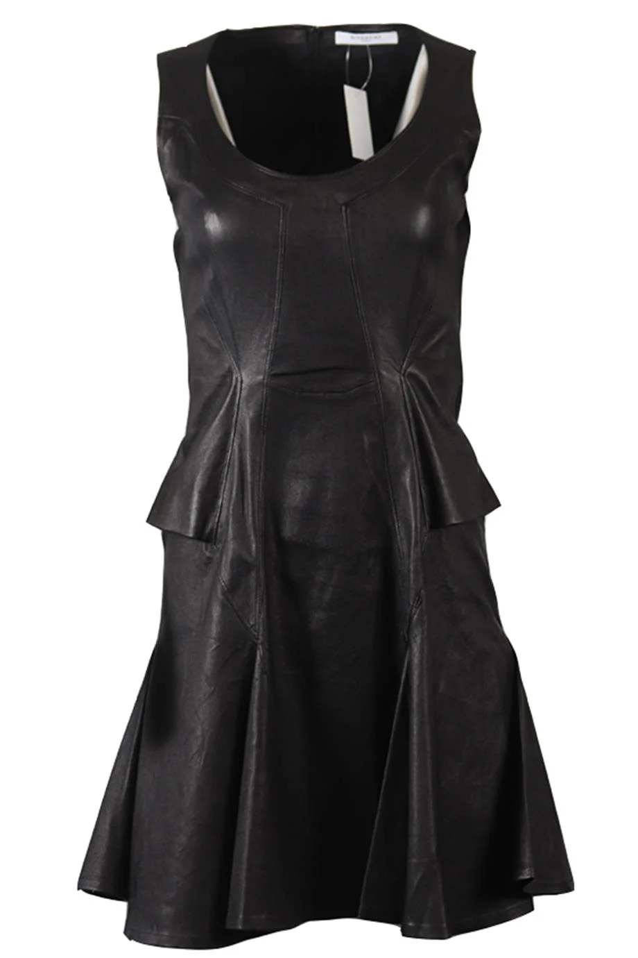 GIVENCHY LEATHER MINI DRESS FR 38 UK 10