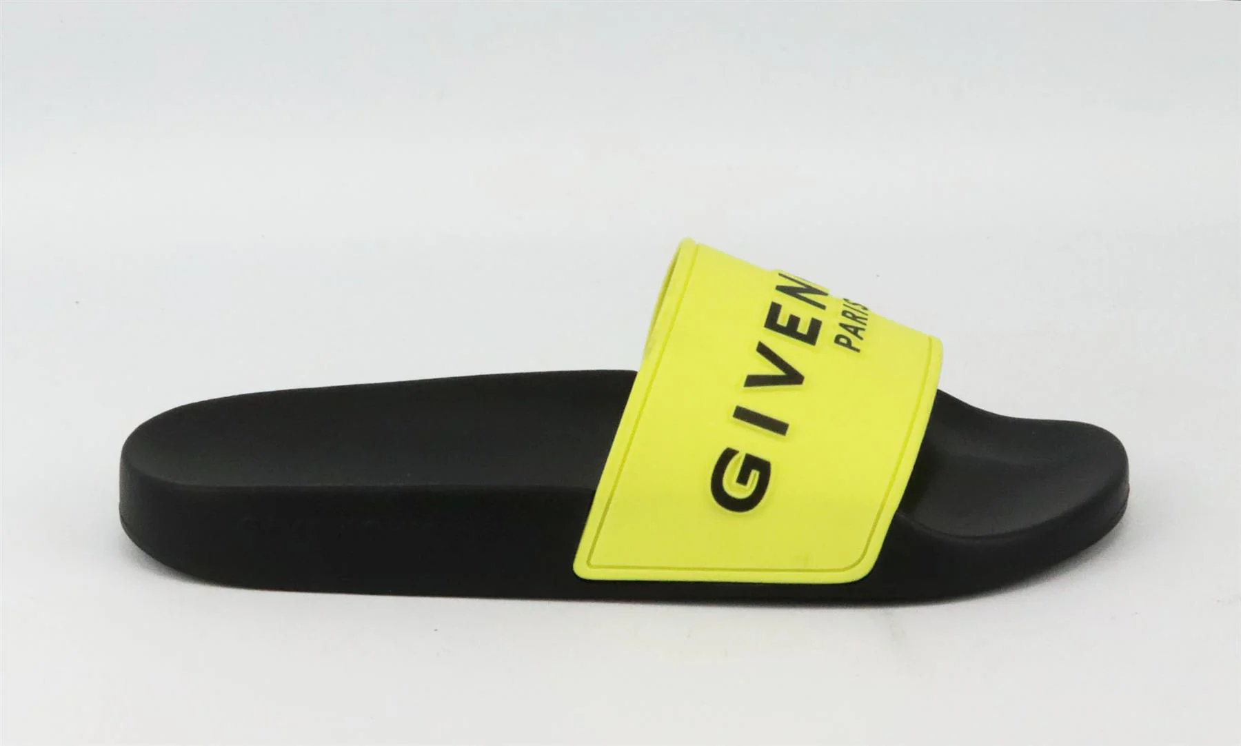 GIVENCHY LOGO PRINT RUBBER SLIDES EU 38 UK 5 US 8 - Image 2