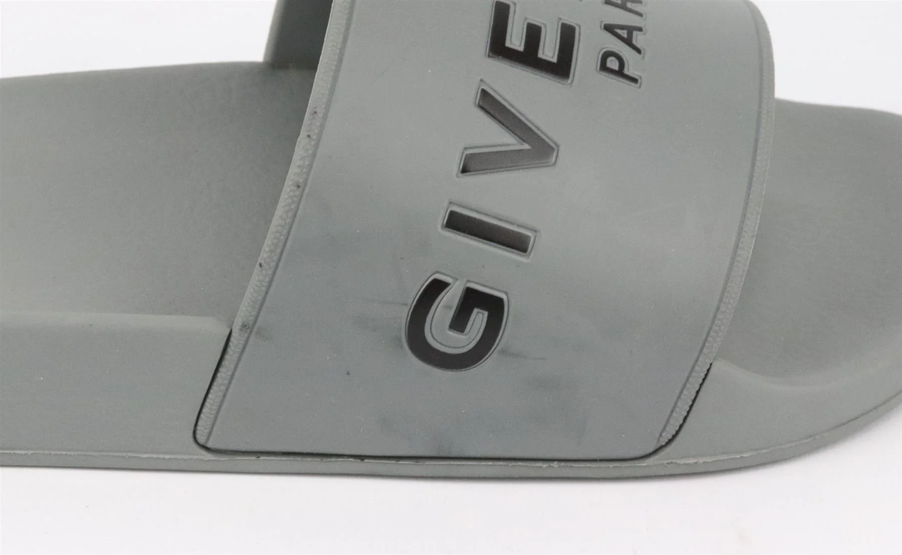 GIVENCHY LOGO PRINT RUBBER SLIDES EU 39 UK 6 US 9 - Image 6