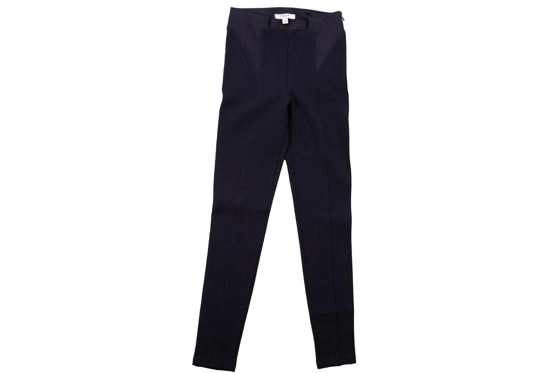 GIVENCHY NAVY WOOL LEGGINGS FR 34 UK 6 - Image 2