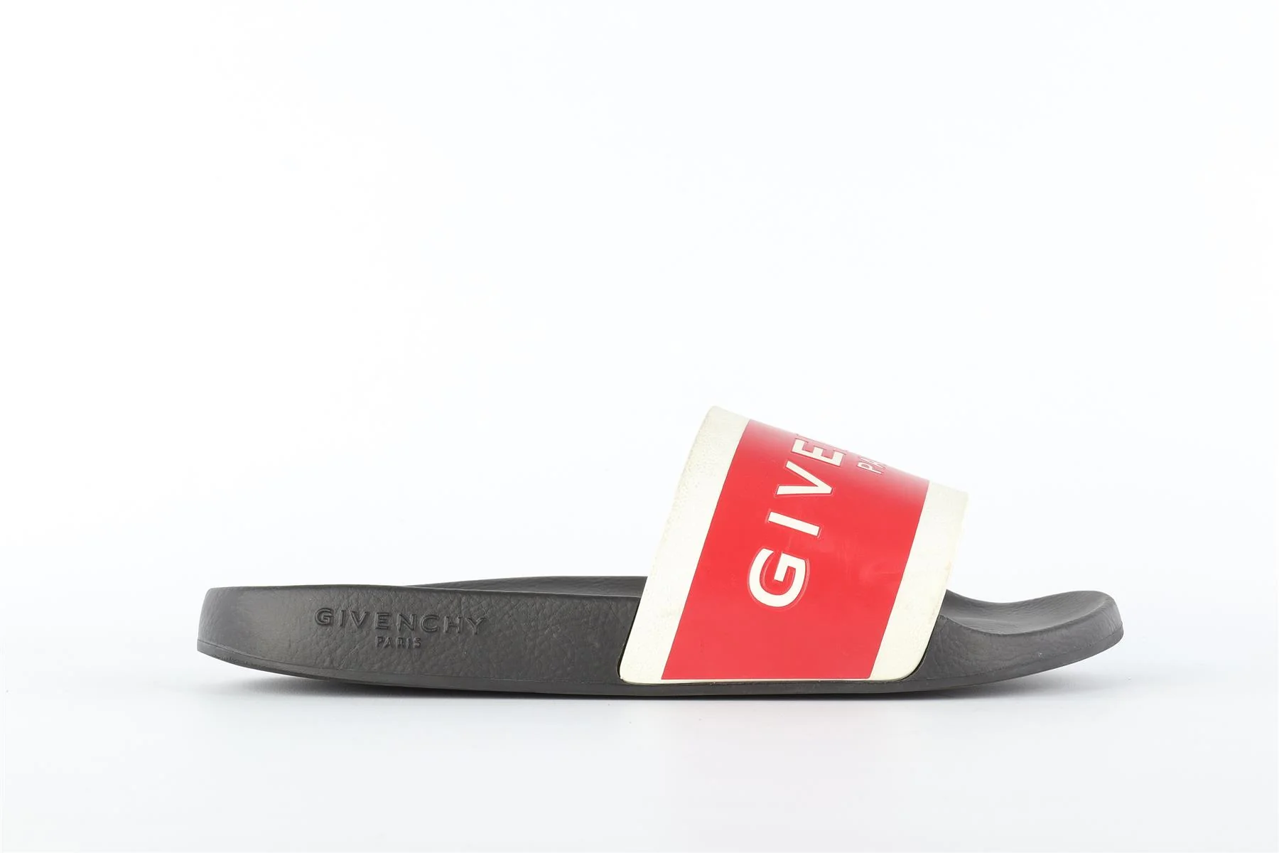 GIVENCHY RED MEN'S RUBBER SLIDES EU 43 UK 9 US 10 - Image 2